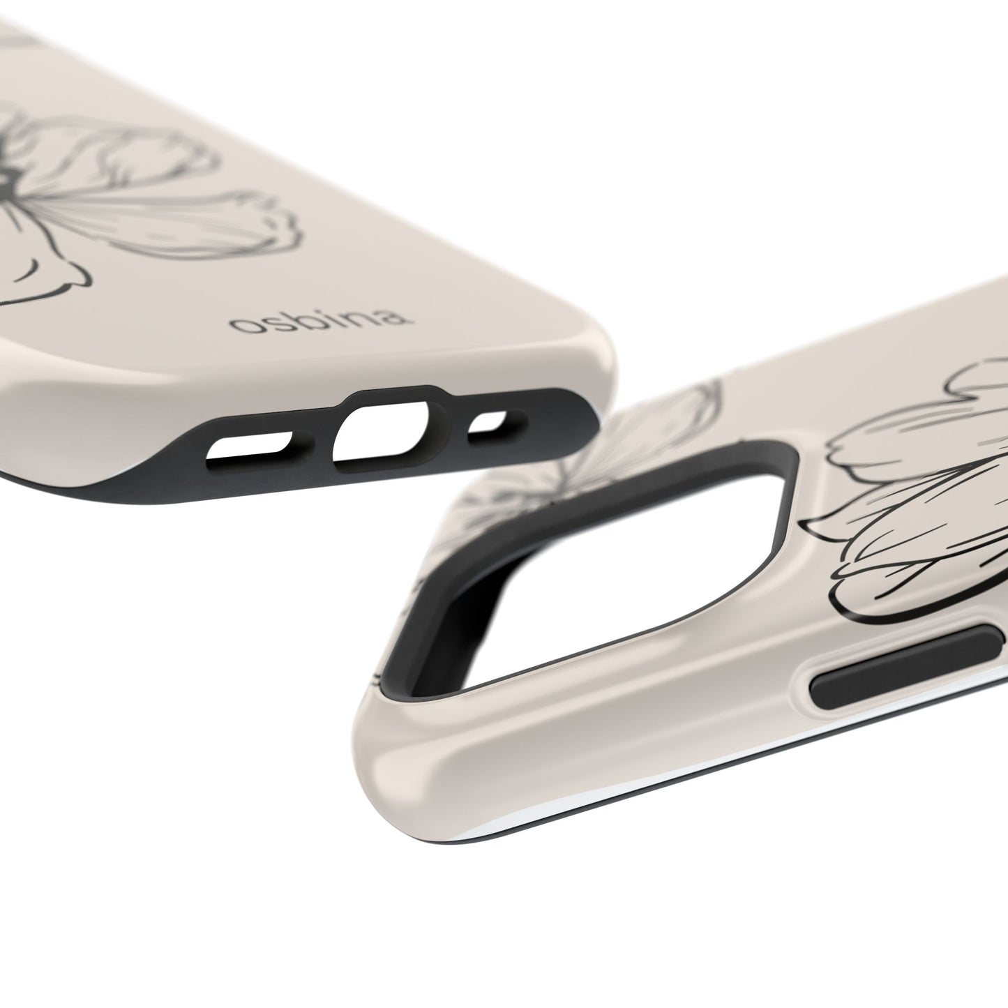 osbina | MagSafe compatible for iPhone | Poppy Whisper Phone Case | Modern Muse Collection