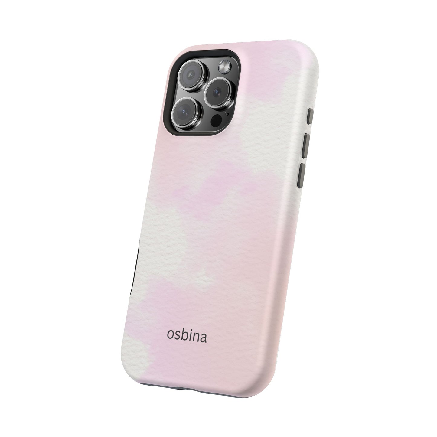 osbina | MagSafe compatible for iPhone | Pink Cotton Cloud Phone Case | Modern Muse Collection