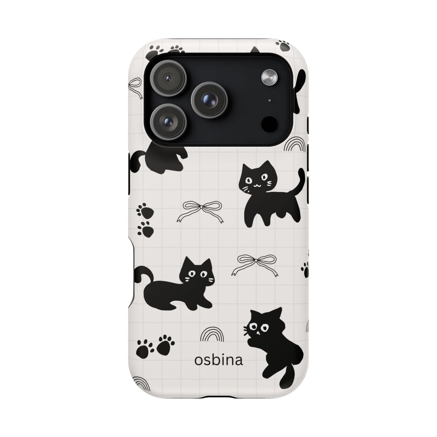 osbina | MagSafe compatible for iPhone | Meow Mode Cat Phone Case | The Season Collective