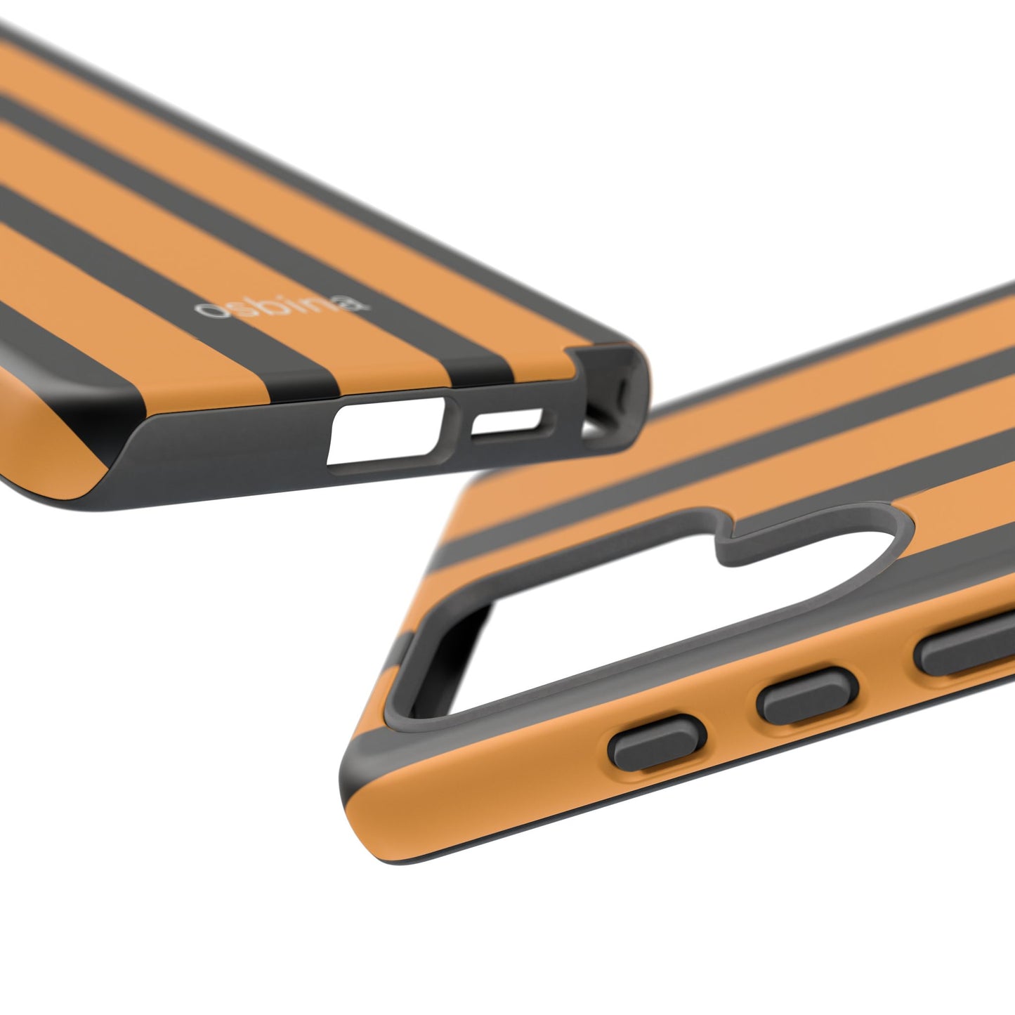 osbina | The Statement Stripe Case in Black + Orange | The Season Collective