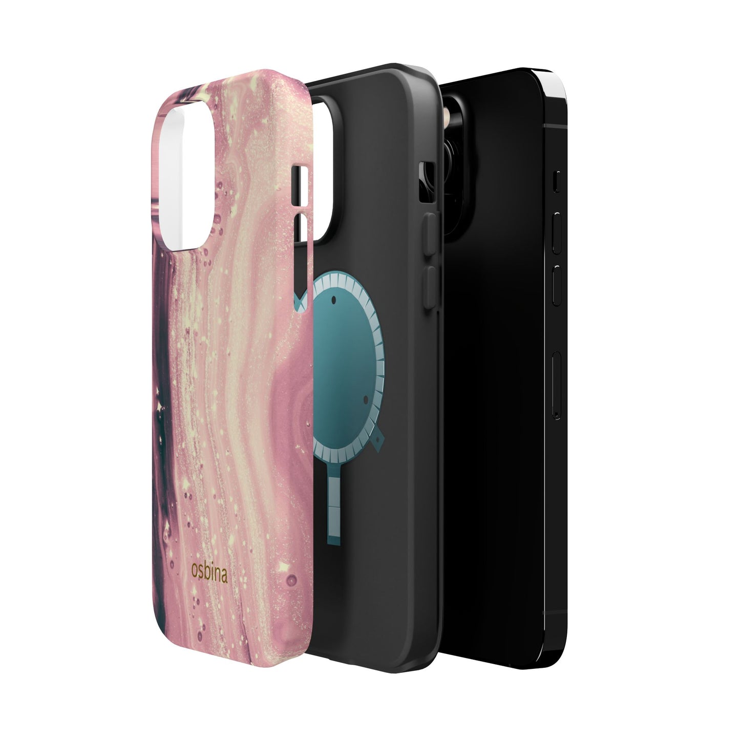 osbina | MagSafe compatible for iPhone | The Amethyst Glow Phone Case | Modern Muse Collection