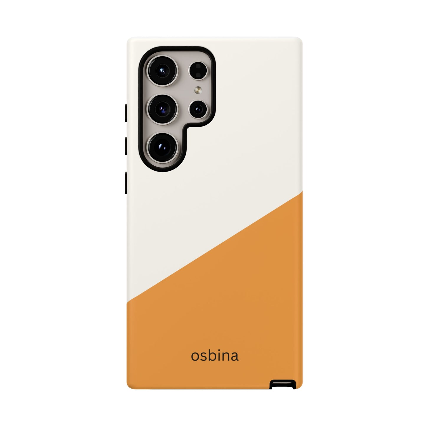 osbina | Divide & Conquer — The Orange + White Split Diagonal Case | The Season Collective