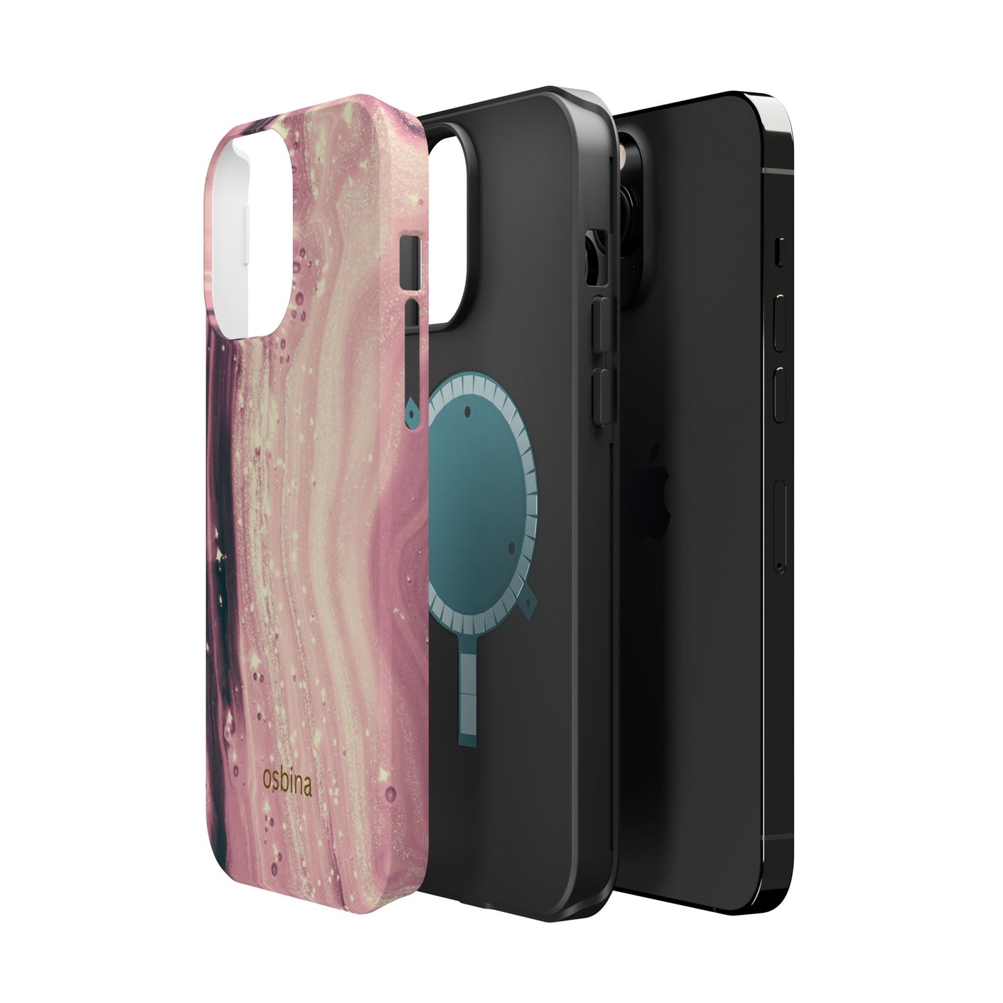 osbina | MagSafe compatible for iPhone | The Amethyst Glow Phone Case | Modern Muse Collection