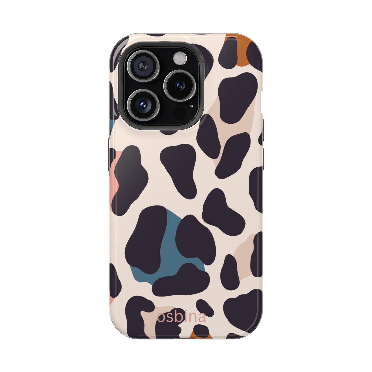 osbina | MagSafe compatible for iPhone | Leopard Luxe Color Pop Leopard Print Phone Case | Modern Muse Collection