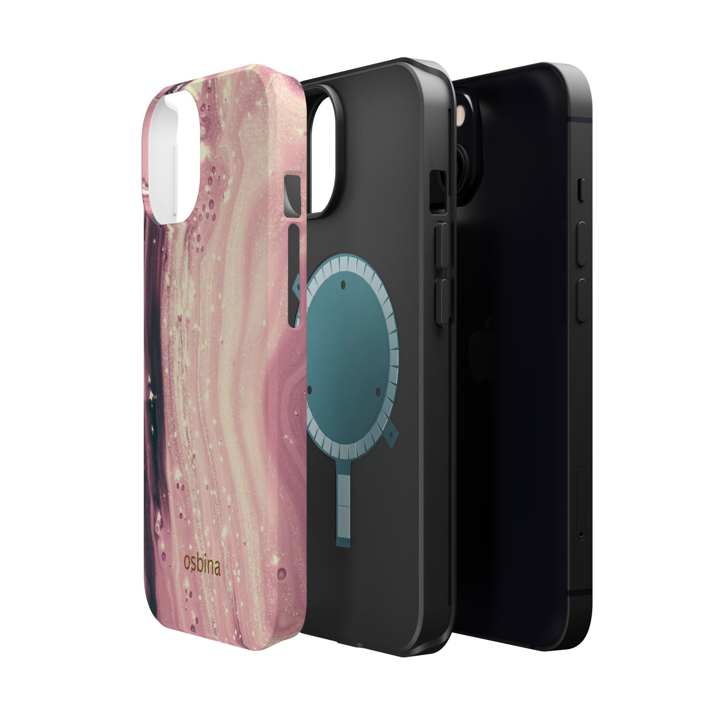 osbina | MagSafe compatible for iPhone | The Amethyst Glow Phone Case | Modern Muse Collection