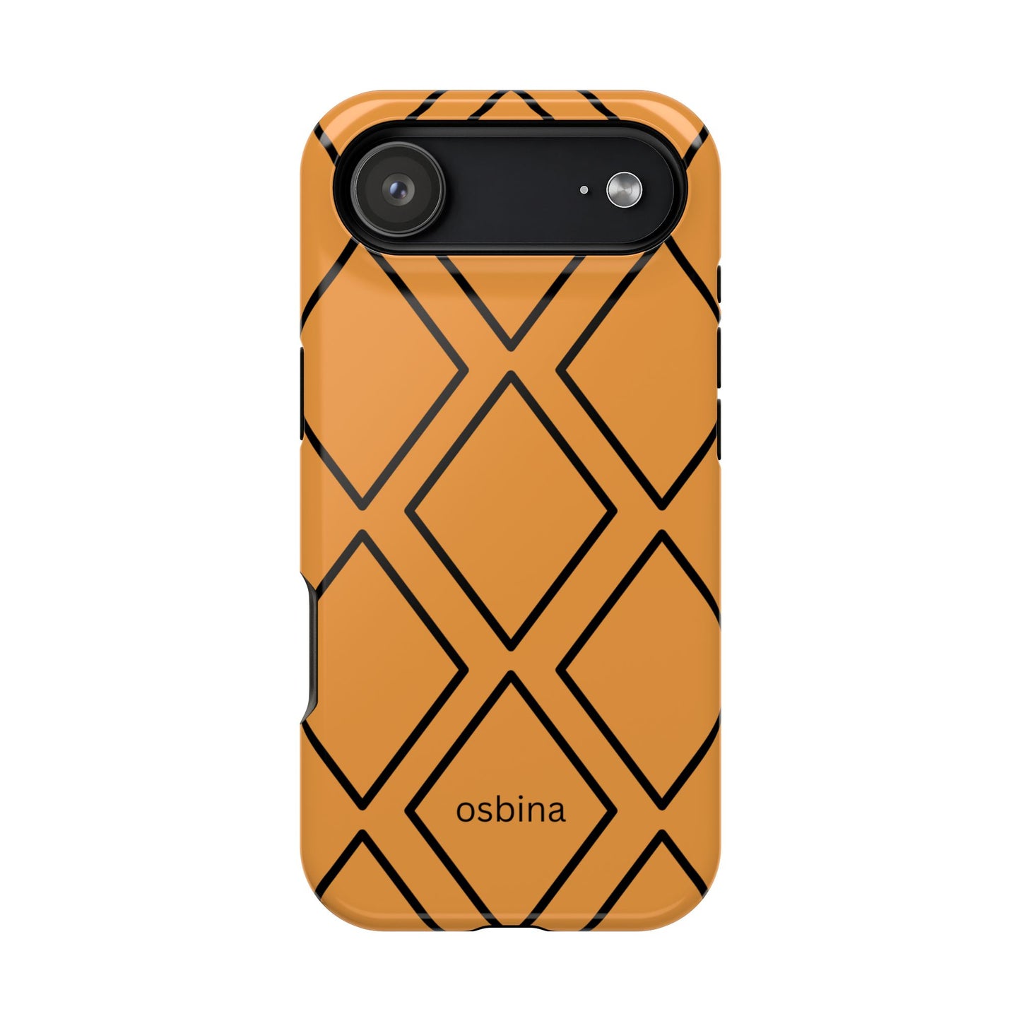 osbina | MagSafe Compatible for iPhone | Diamonds Are Your Phone’s Best Friend — The Orange + Black Diamond Case | The Season Collective