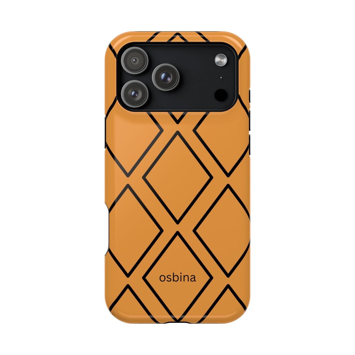 osbina | MagSafe Compatible for iPhone | Diamonds Are Your Phone’s Best Friend — The Orange + Black Diamond Case | The Season Collective