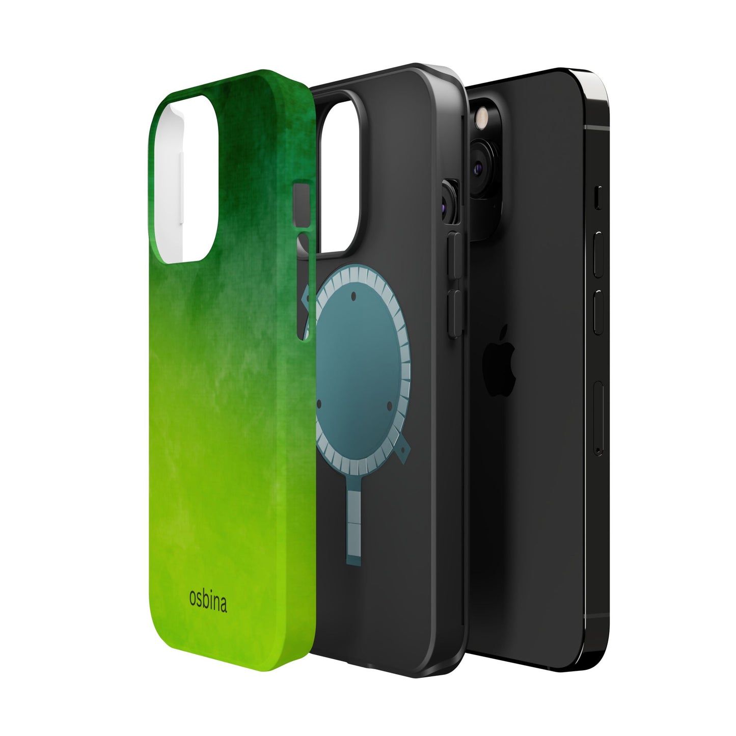 osbina | MagSafe compatible for iPhone | The Verde Glow Phone Case | Color Edit Collection