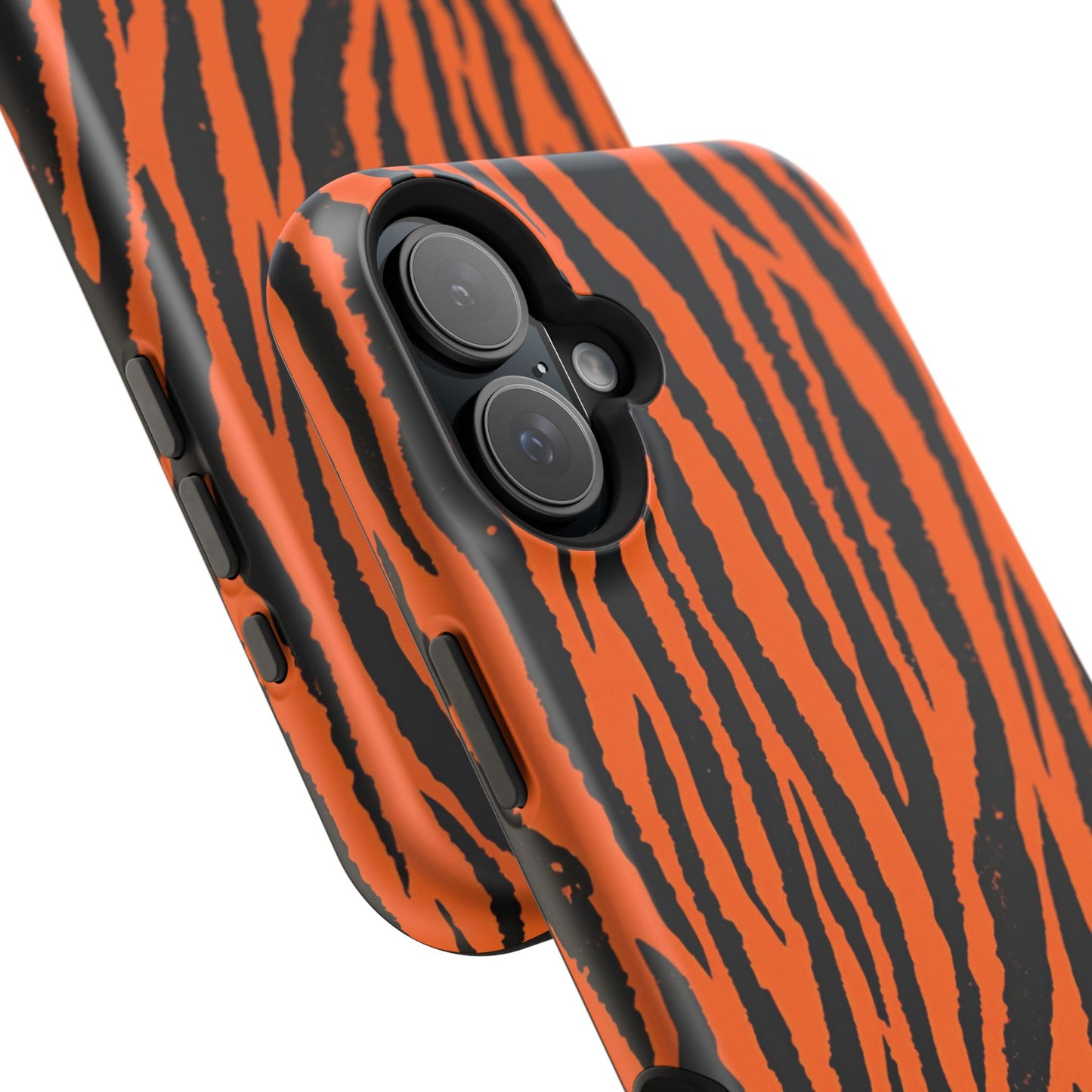 osbina | MagSafe Compatible for iPhone | Tiger, But Make It Chic — The Bengal Stripe Case in Orange + Black | The Season Collective