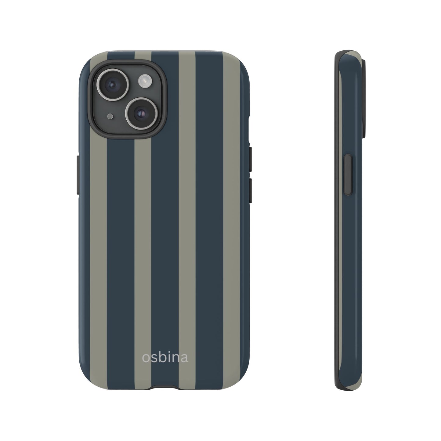 osbina | Grayhaven Navy & Gray Sophisticated Phone Case | Modern Muse Collection
