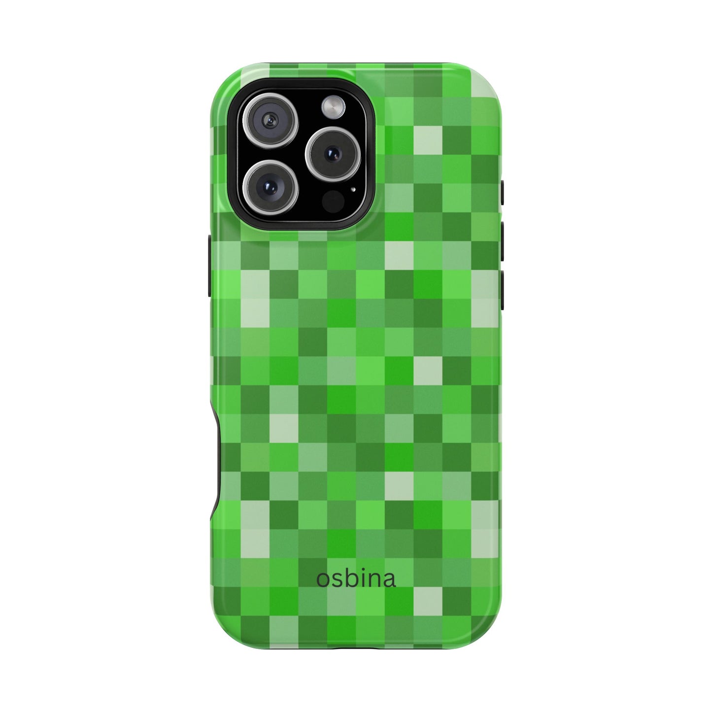 osbina | MagSafe compatible for iPhone | Mosaic Viridis Phone Case | Color Edit Collection