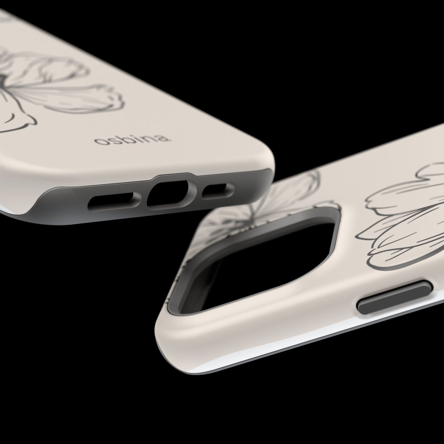 osbina | MagSafe compatible for iPhone | Poppy Whisper Phone Case | Modern Muse Collection