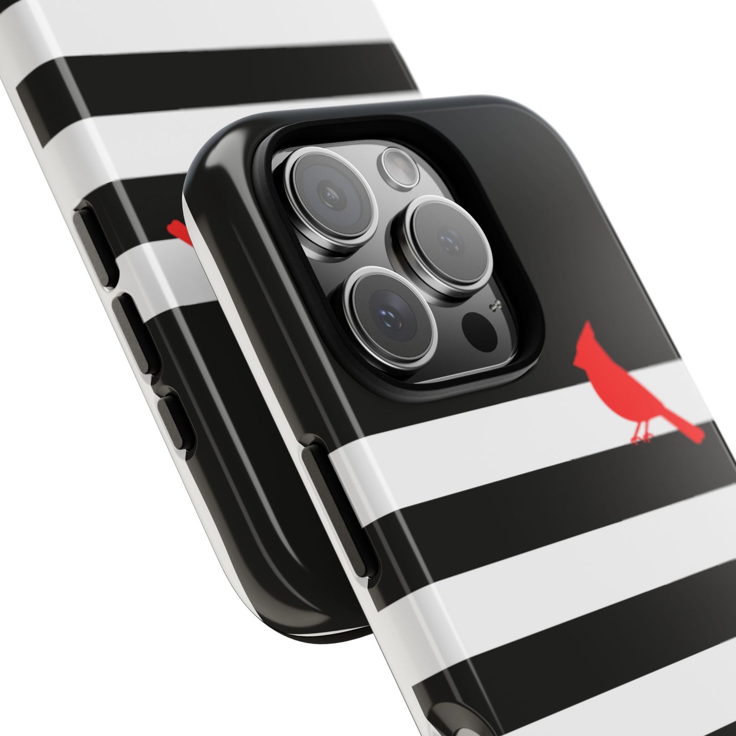 osbina | Redbird Edition Thinking of You Phone Case Black & White Stripe | Inspired By Collection