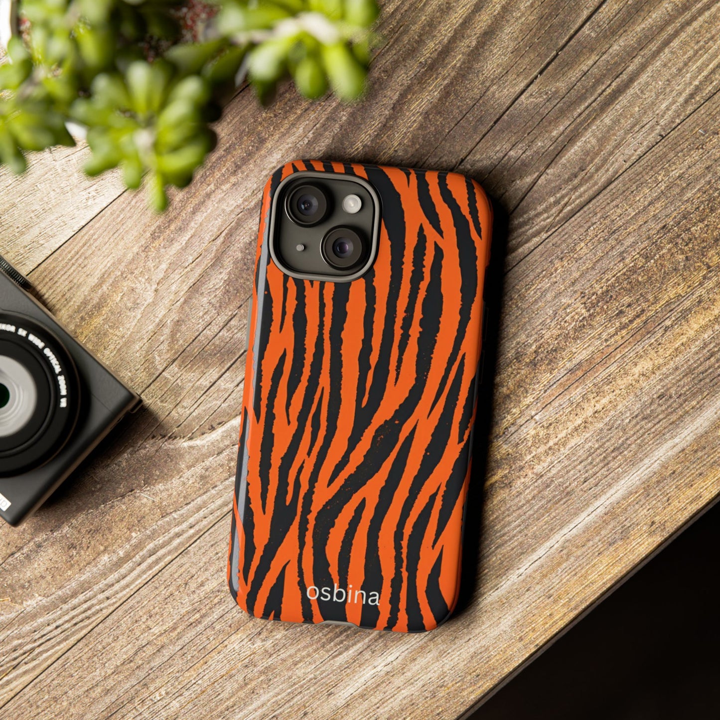 osbina | Tiger, But Make It Chic — The Bengal Stripe Case in Orange + Black | The Season Collective