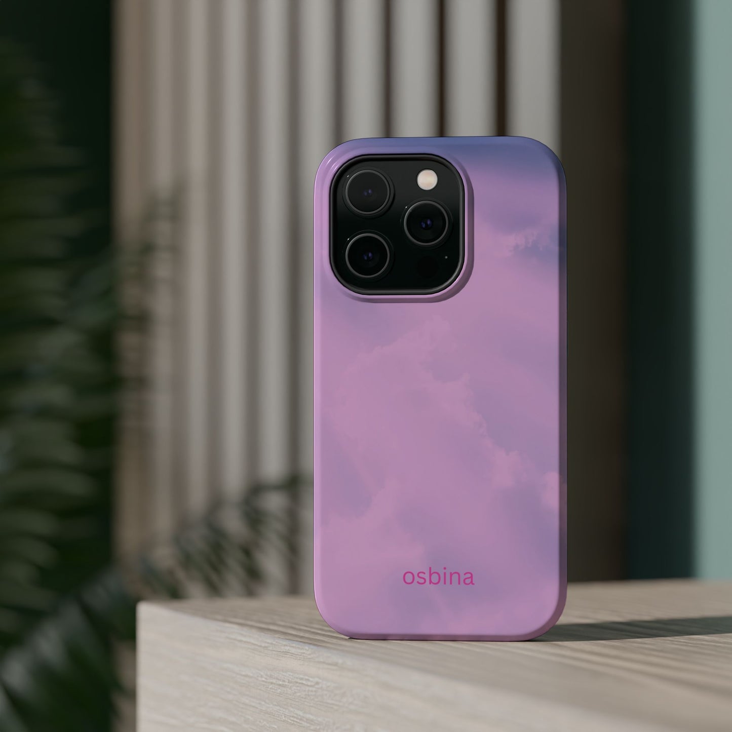 osbina | MagSafe compatible for iPhone | The Rosy Skies Case | YAYOU Collection Supporting Shine Like Sable