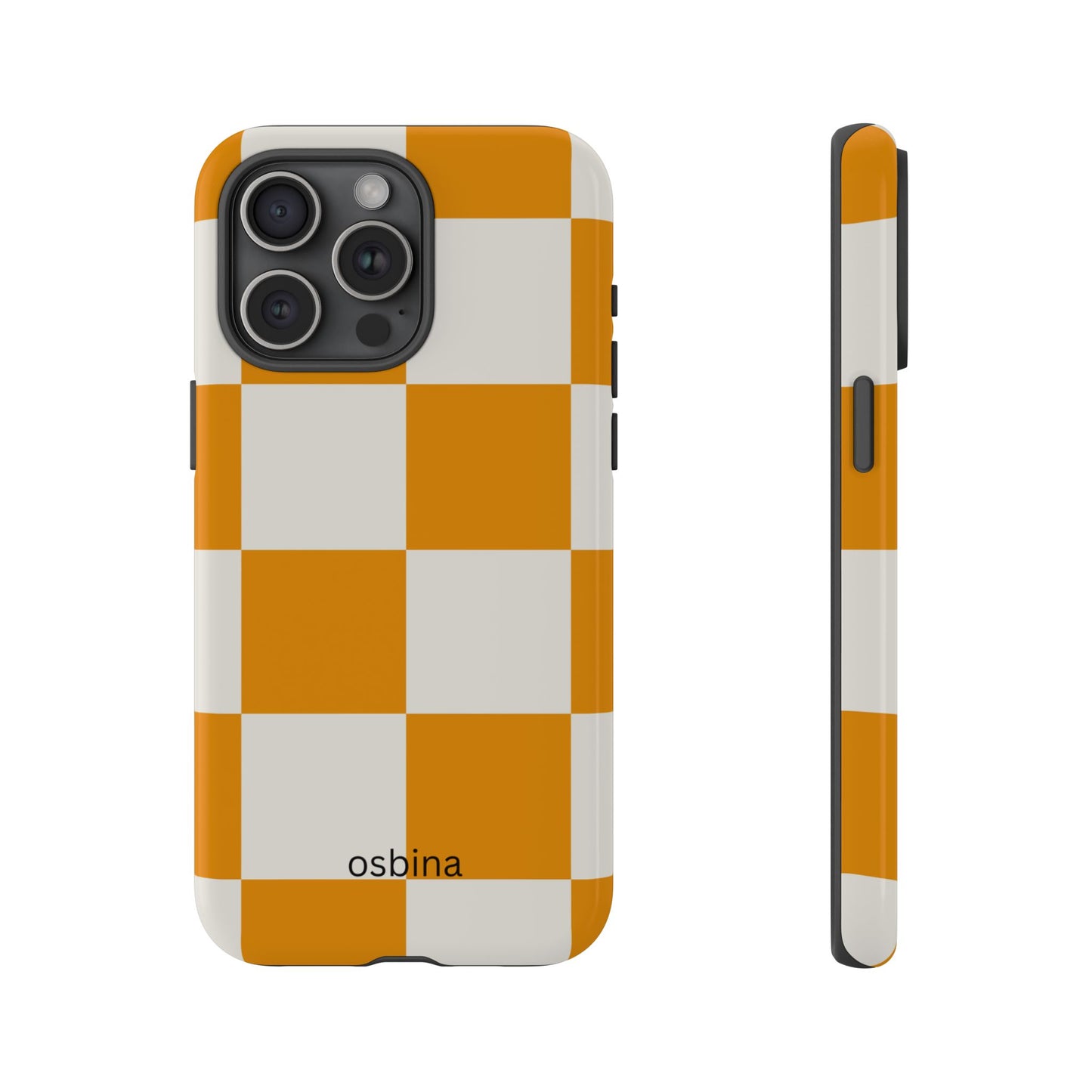osbina | Check You Out — The Orange + White Check Case | The Season Collective