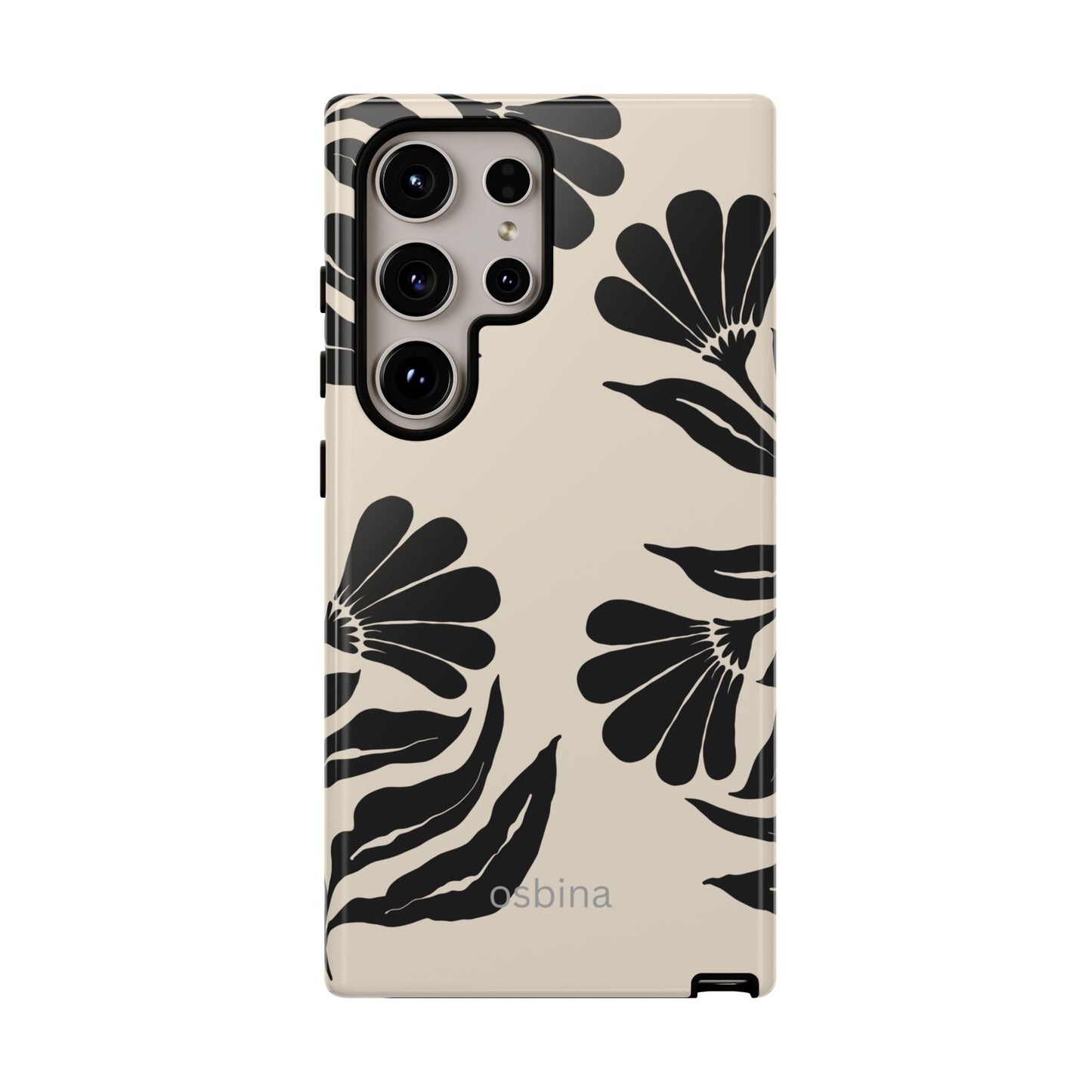 osbina | Obsidian Bloom Flower Phone Case | Modern Muse Collection