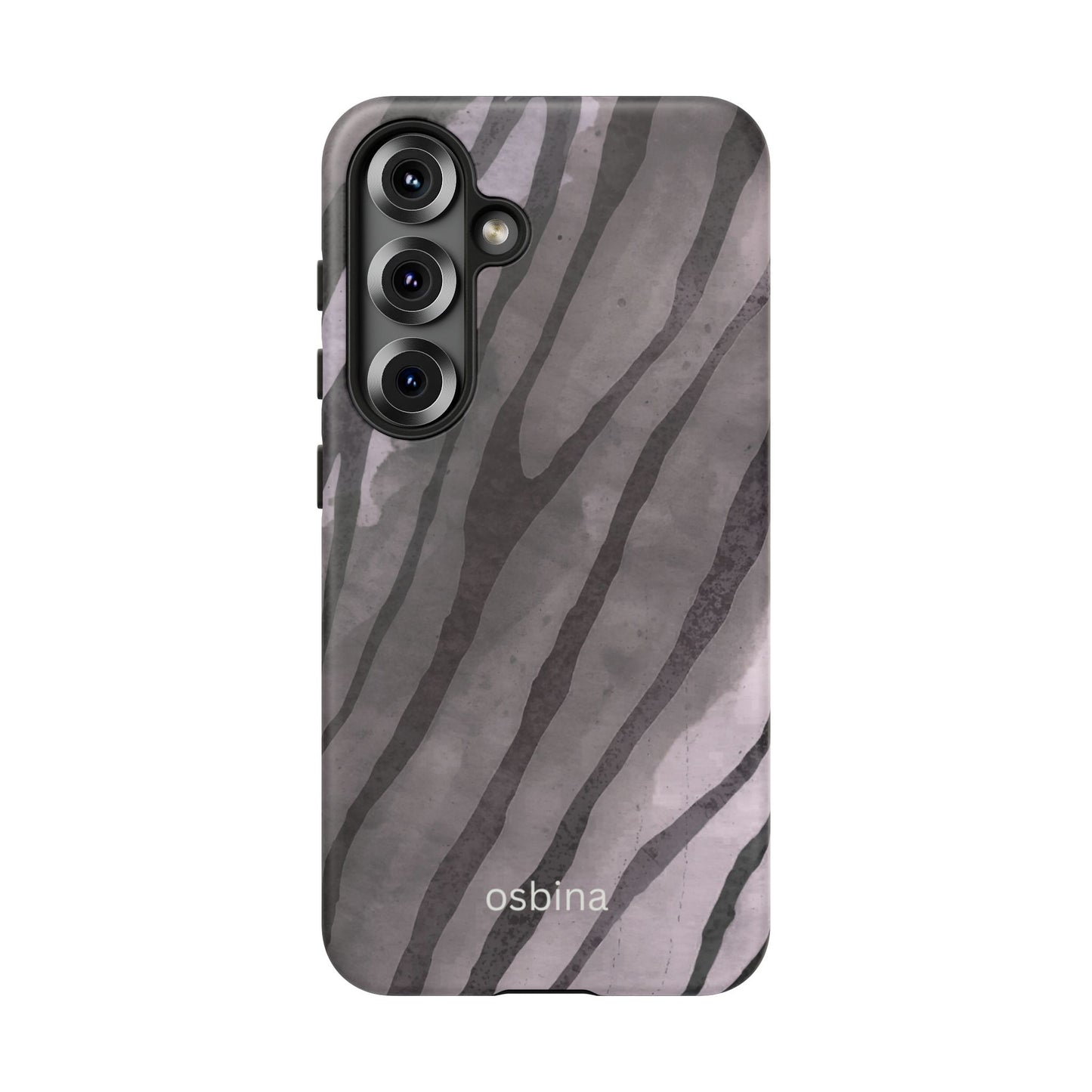 osbina | Stripes on Point — The Muted Gray + Black Tiger Case | The Season Collective