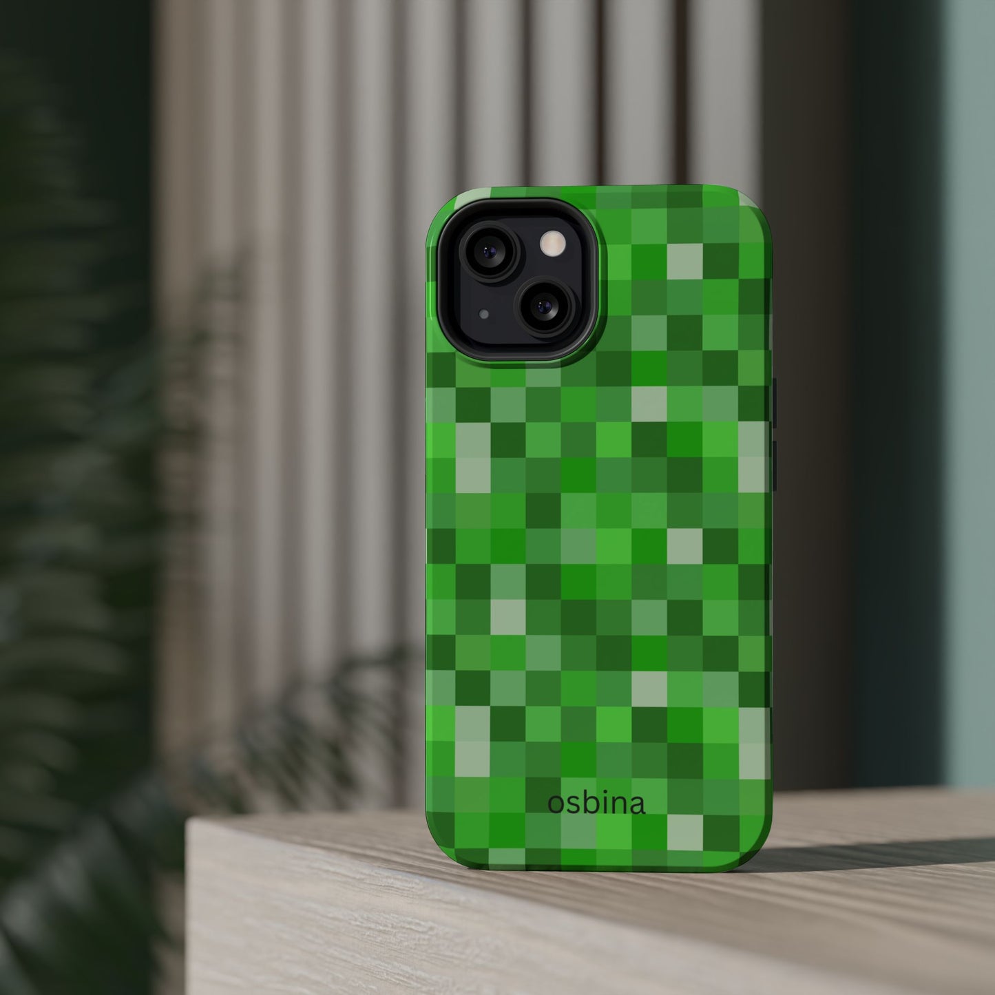 osbina | MagSafe compatible for iPhone | Mosaic Viridis Phone Case | Color Edit Collection