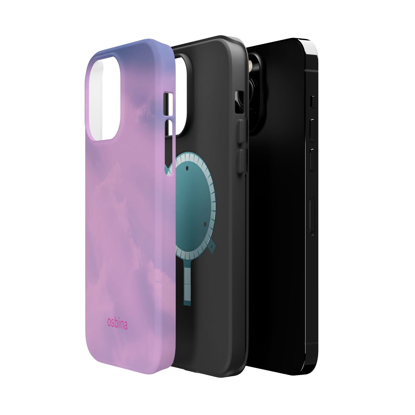 osbina | MagSafe compatible for iPhone | The Rosy Skies Case | YAYOU Collection Supporting Shine Like Sable