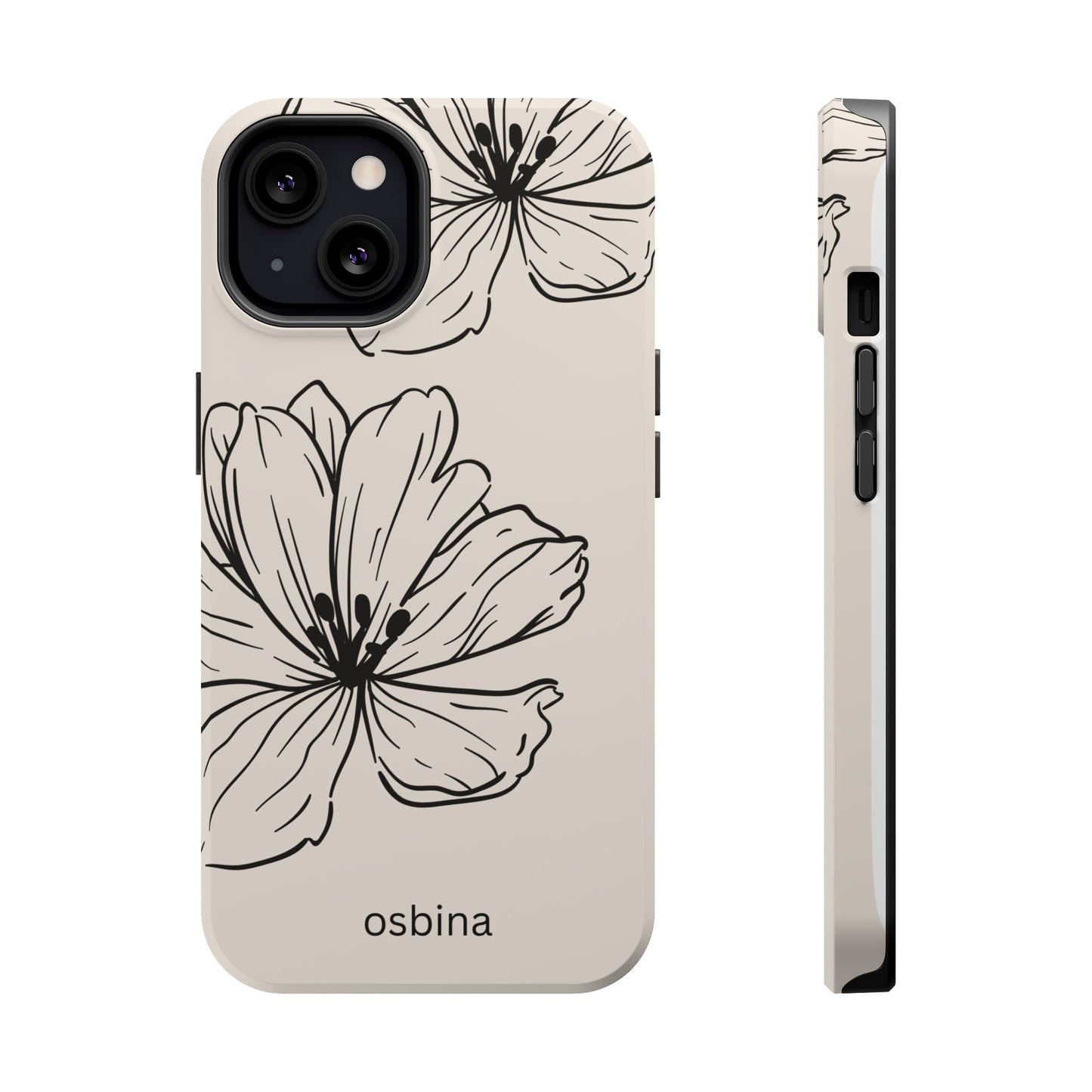 osbina | MagSafe compatible for iPhone | Poppy Whisper Phone Case | Modern Muse Collection