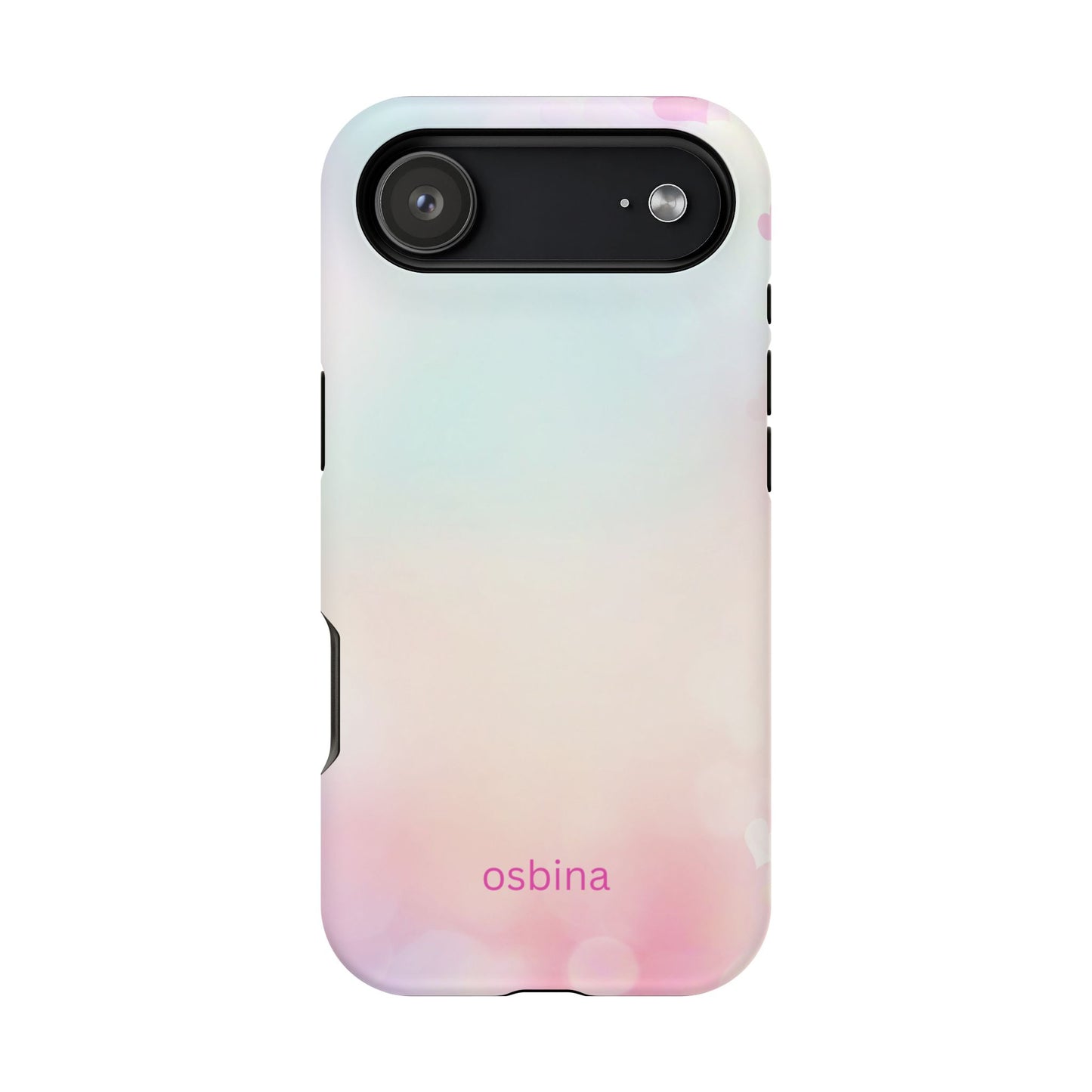 osbina | MagSafe compatible for iPhone | The Cotton Candy Hearts Case | YAYOU Collection Supporting Shine Like Sable