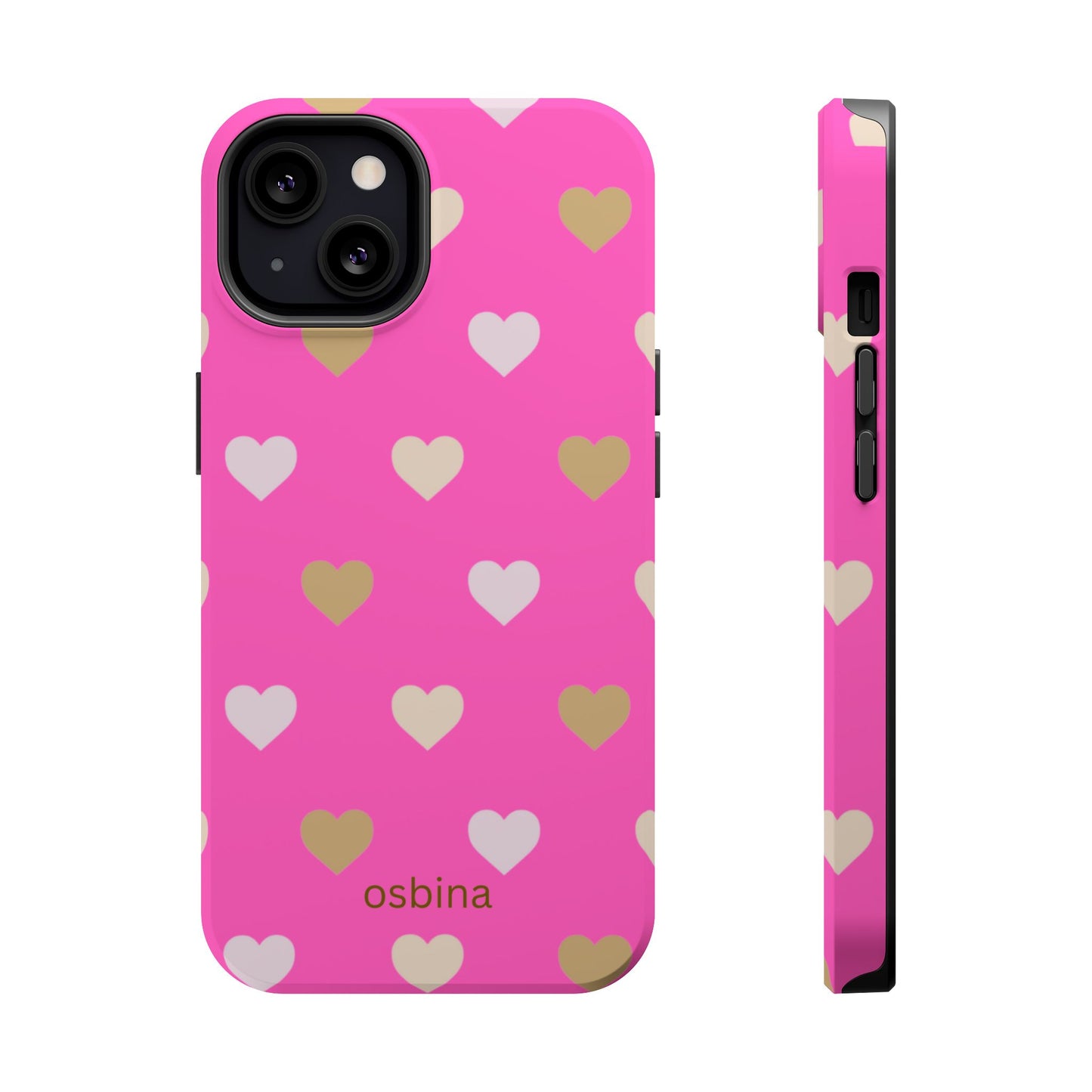 osbina | MagSafe compatible for iPhone | The Golden Hour Hearts Case | YAYOU Collection Supporting Shine Like Sable