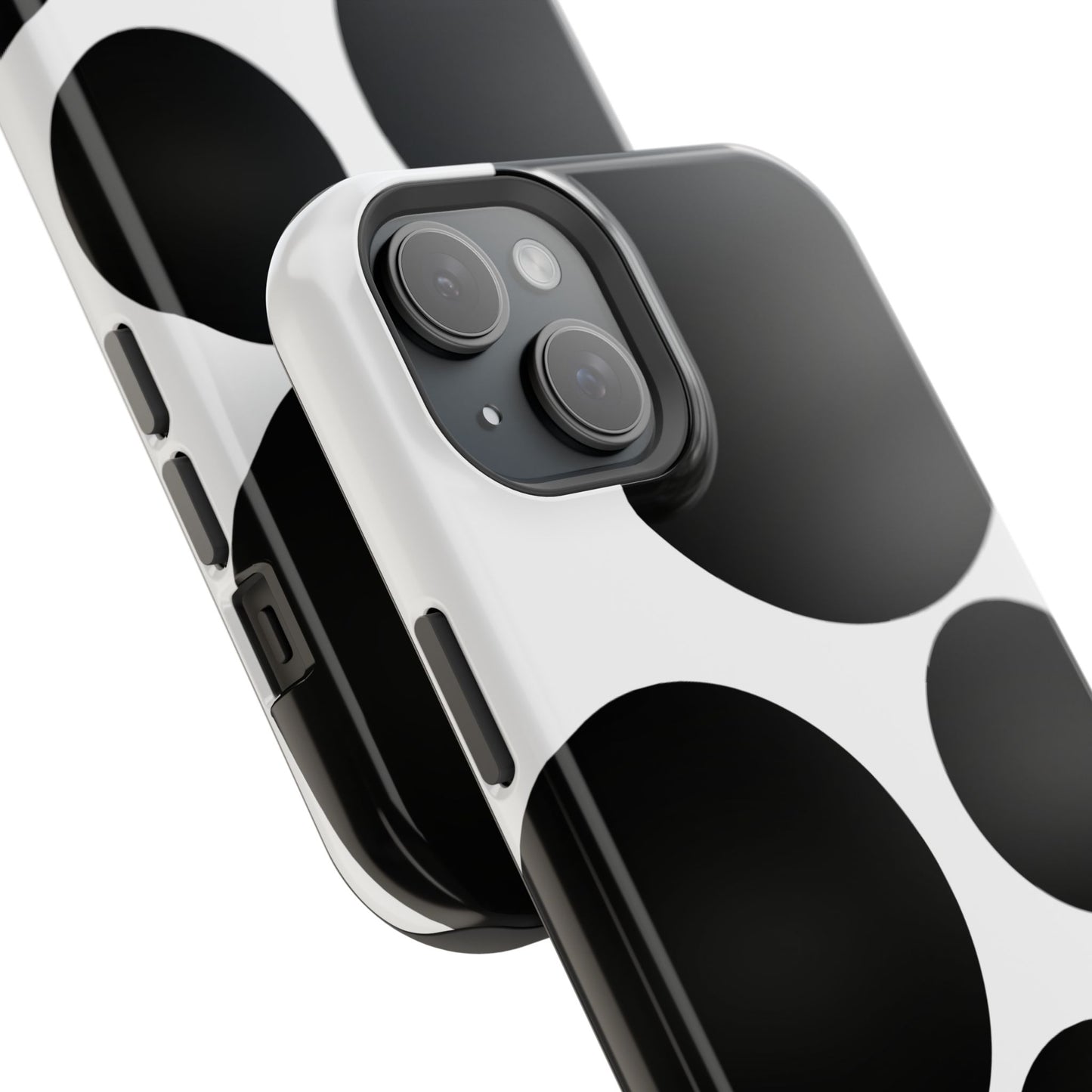 osbina | MagSafe compatible for iPhone | The Noir Bubbles Phone Case | Modern Muse Collection