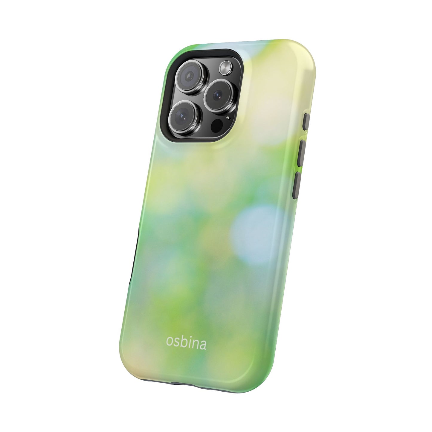 osbina | MagSafe compatible for iPhone | The Veridian Orbs Phone Case | Color Edit Collection
