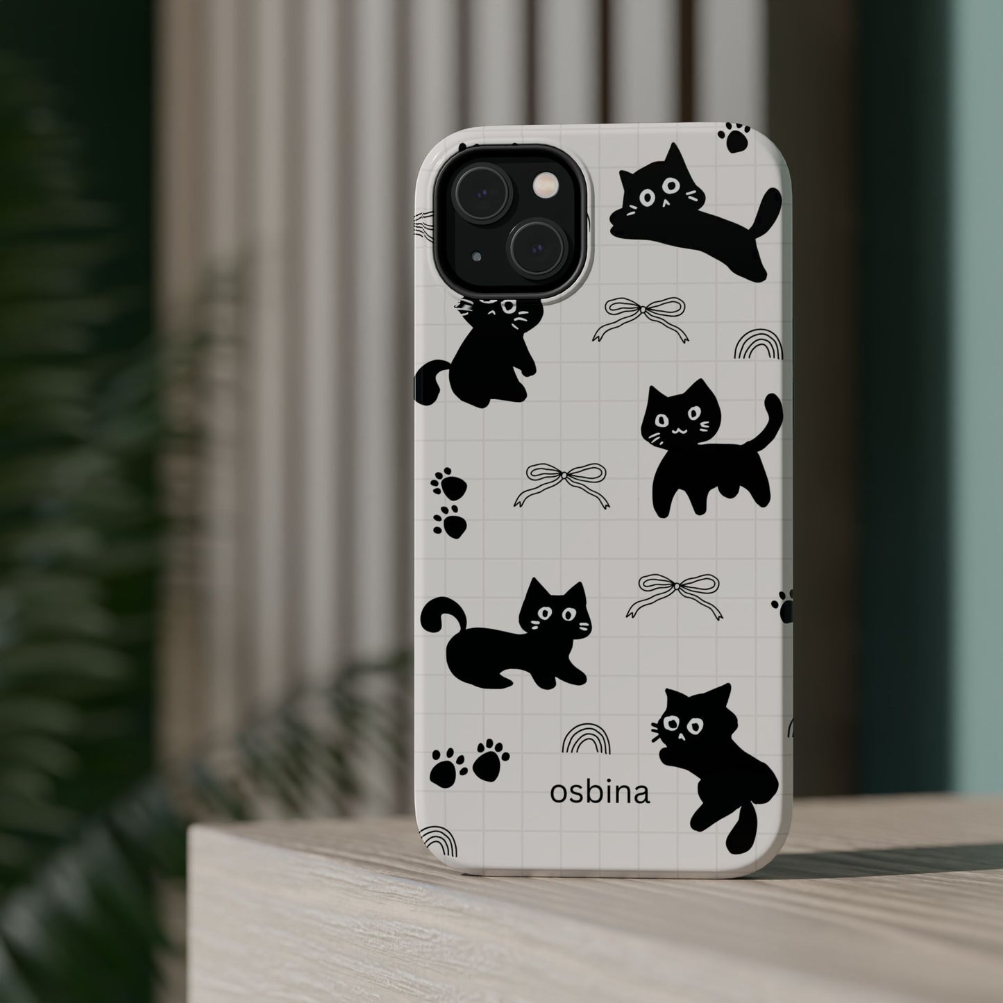 osbina | MagSafe compatible for iPhone | Meow Mode Cat Phone Case | The Season Collective