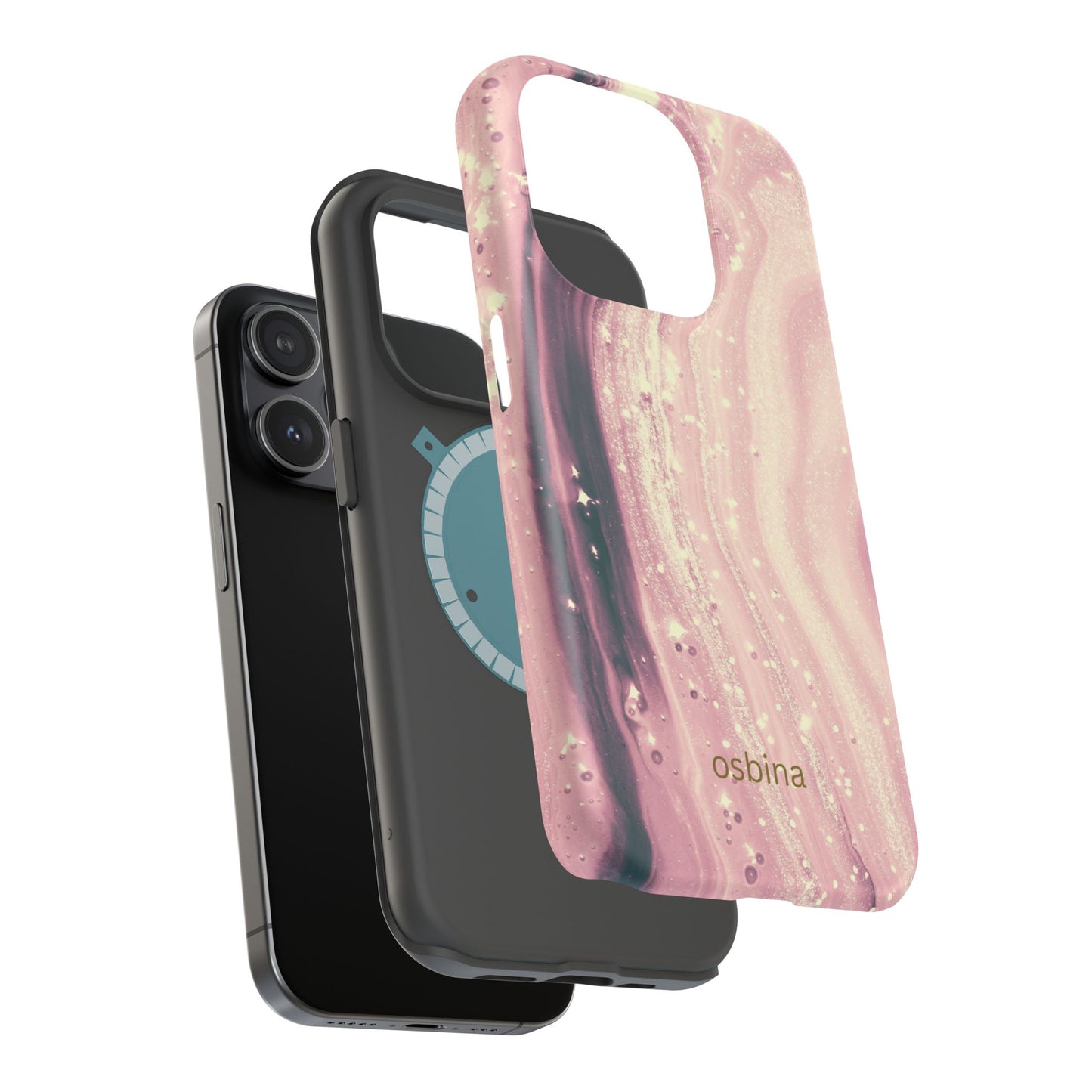 osbina | MagSafe compatible for iPhone | The Amethyst Glow Phone Case | Modern Muse Collection