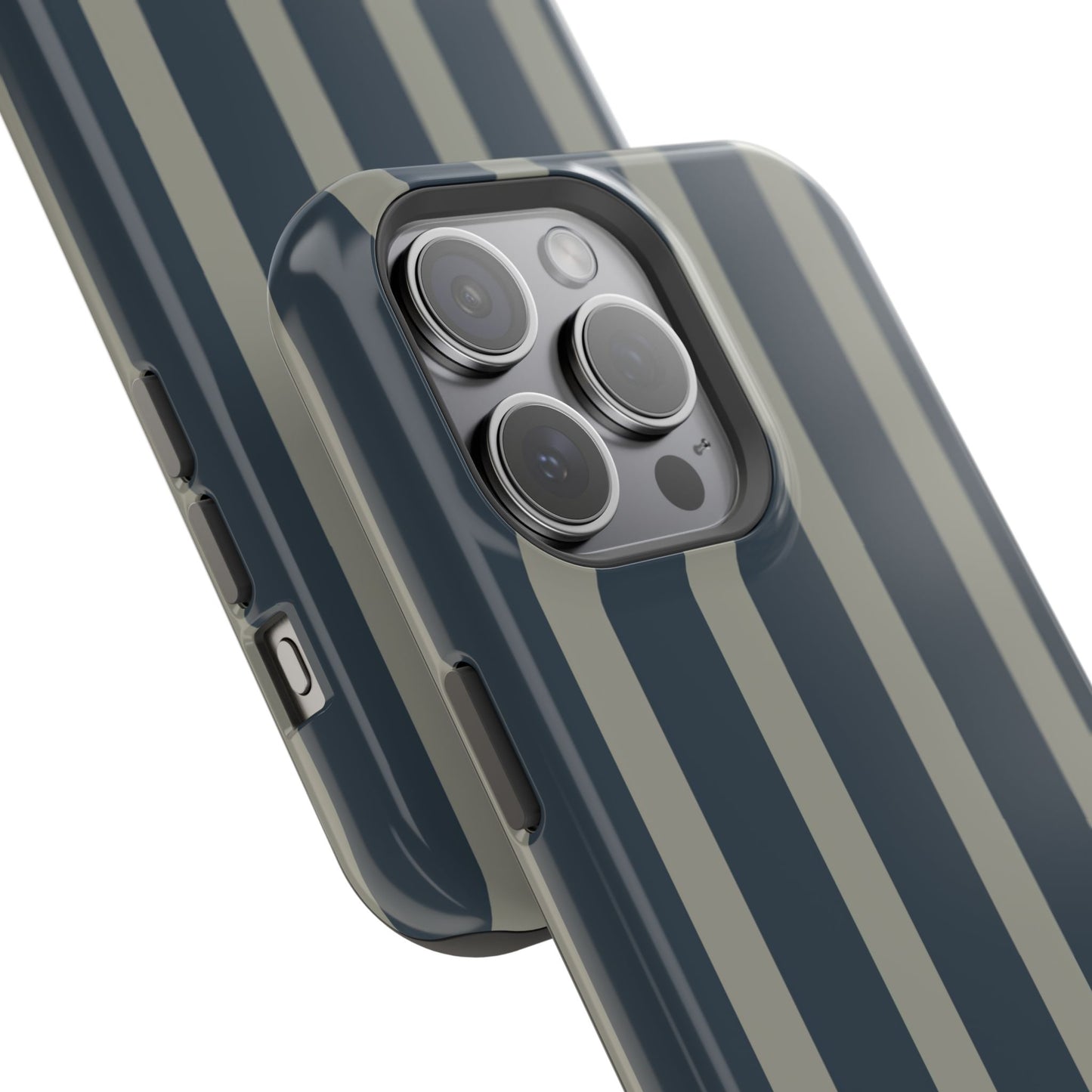 osbina | MagSafe compatible for iPhone | Grayhaven Navy & Gray Sophisticated Phone Case | Modern Muse Collection