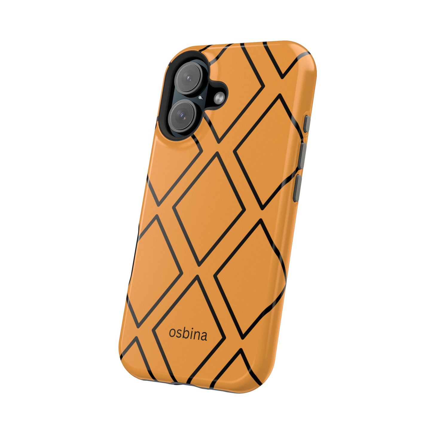 osbina | MagSafe Compatible for iPhone | Diamonds Are Your Phone’s Best Friend — The Orange + Black Diamond Case | The Season Collective