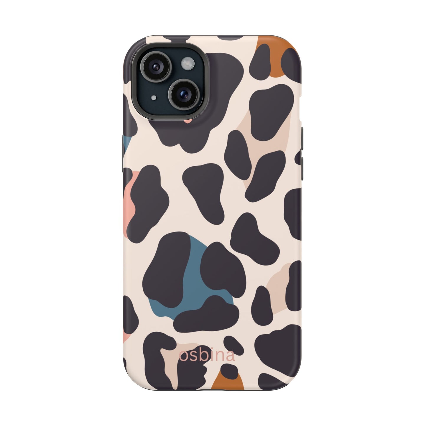 osbina | MagSafe compatible for iPhone | Leopard Luxe Color Pop Leopard Print Phone Case | Modern Muse Collection