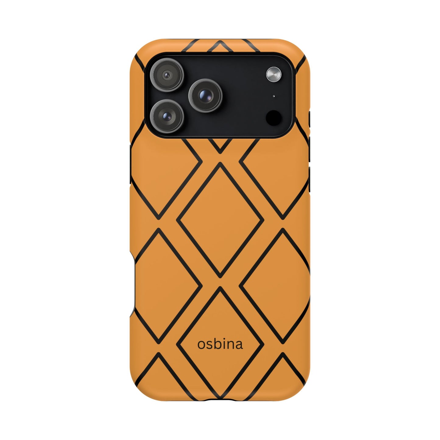 osbina | MagSafe Compatible for iPhone | Diamonds Are Your Phone’s Best Friend — The Orange + Black Diamond Case | The Season Collective