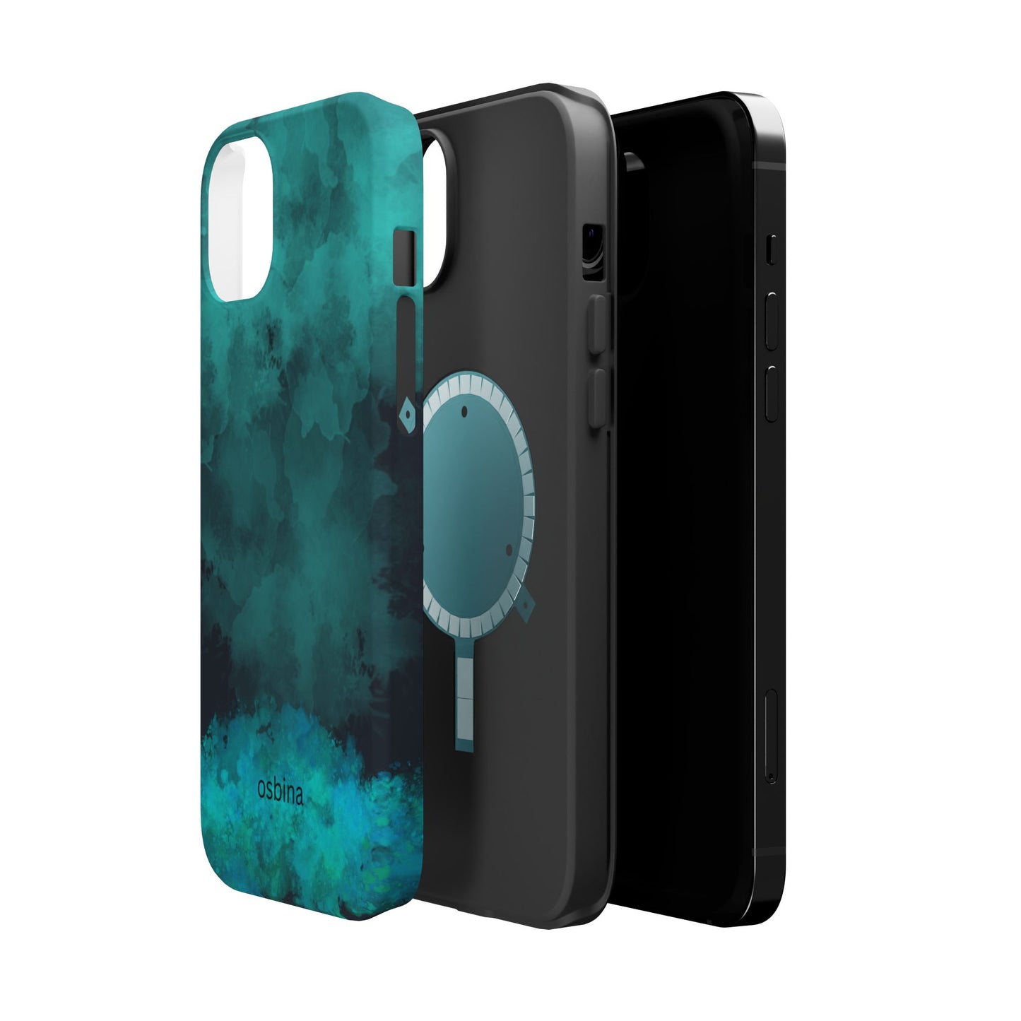 osbina | MagSafe compatible for iPhone | Midnight Aurora Phone Case | Modern Muse Collection