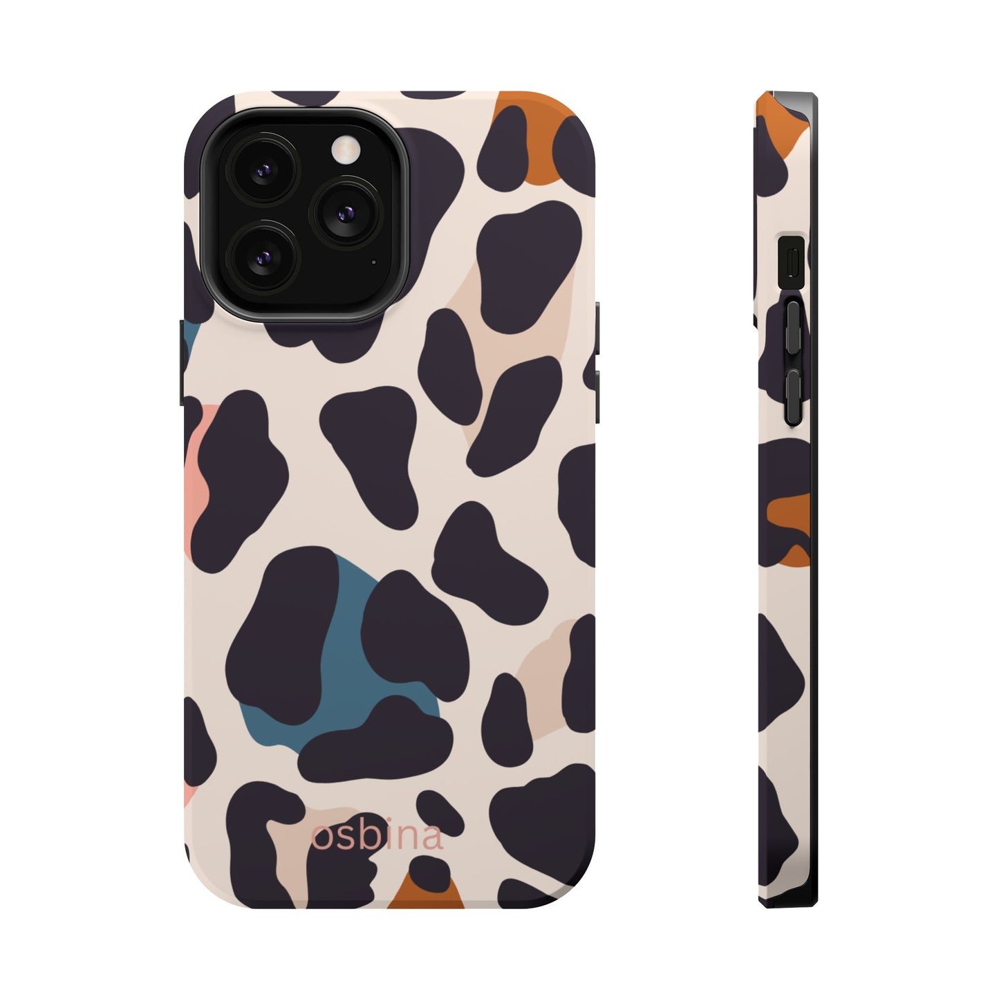 osbina | MagSafe compatible for iPhone | Leopard Luxe Color Pop Leopard Print Phone Case | Modern Muse Collection