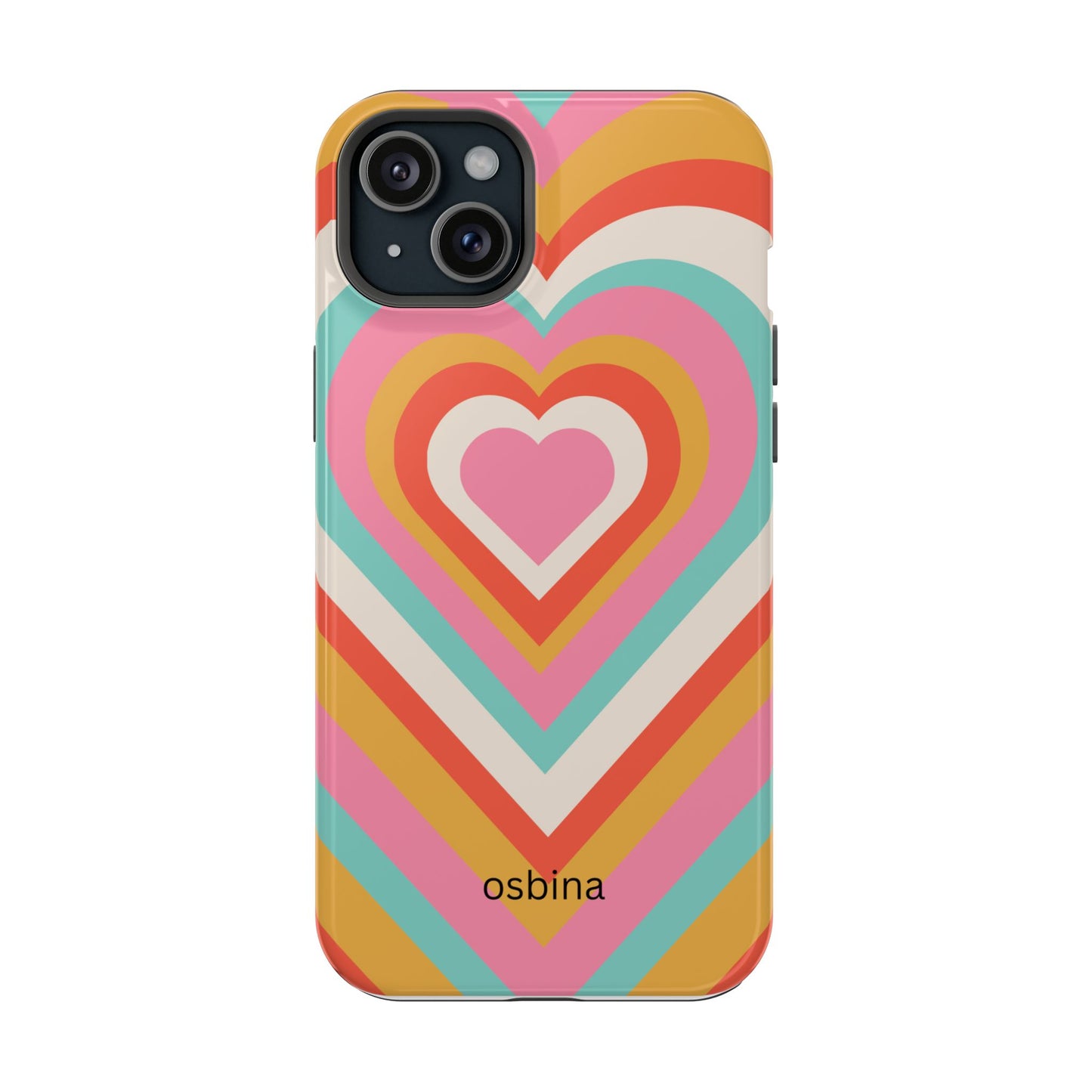 osbina | MagSafe compatible for iPhone | Heart Nouveau Phone Case | Modern Muse Collection