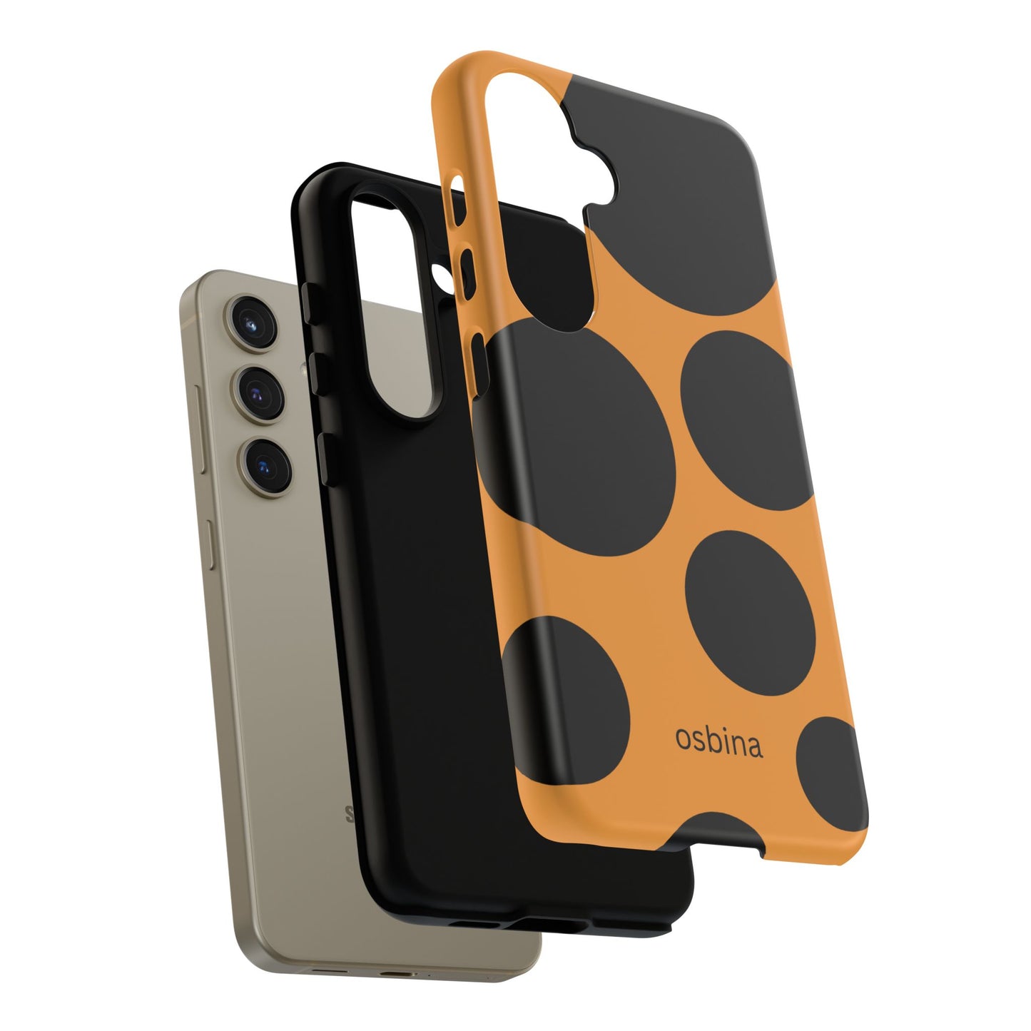 osbina | The Bubble Statement Case in Orange + Black | The Season Collective