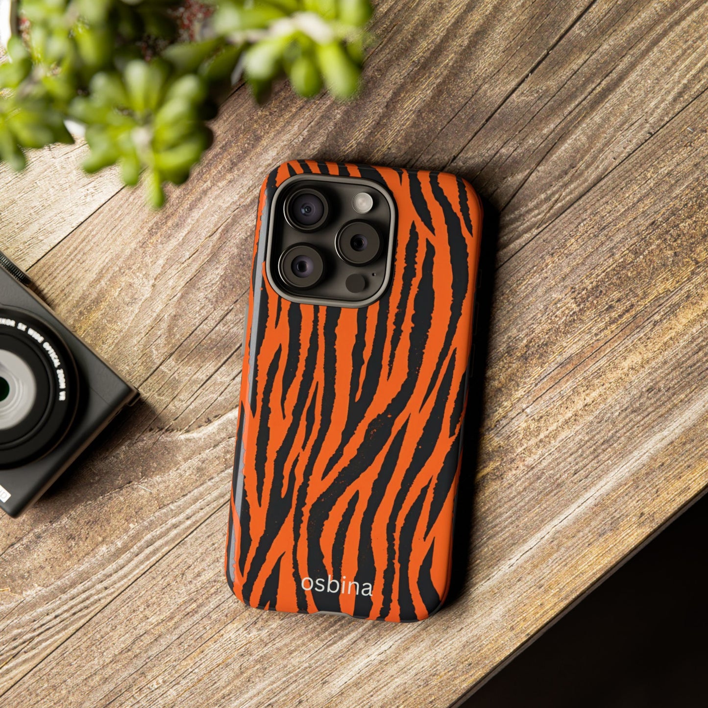 osbina | Tiger, But Make It Chic — The Bengal Stripe Case in Orange + Black | The Season Collective