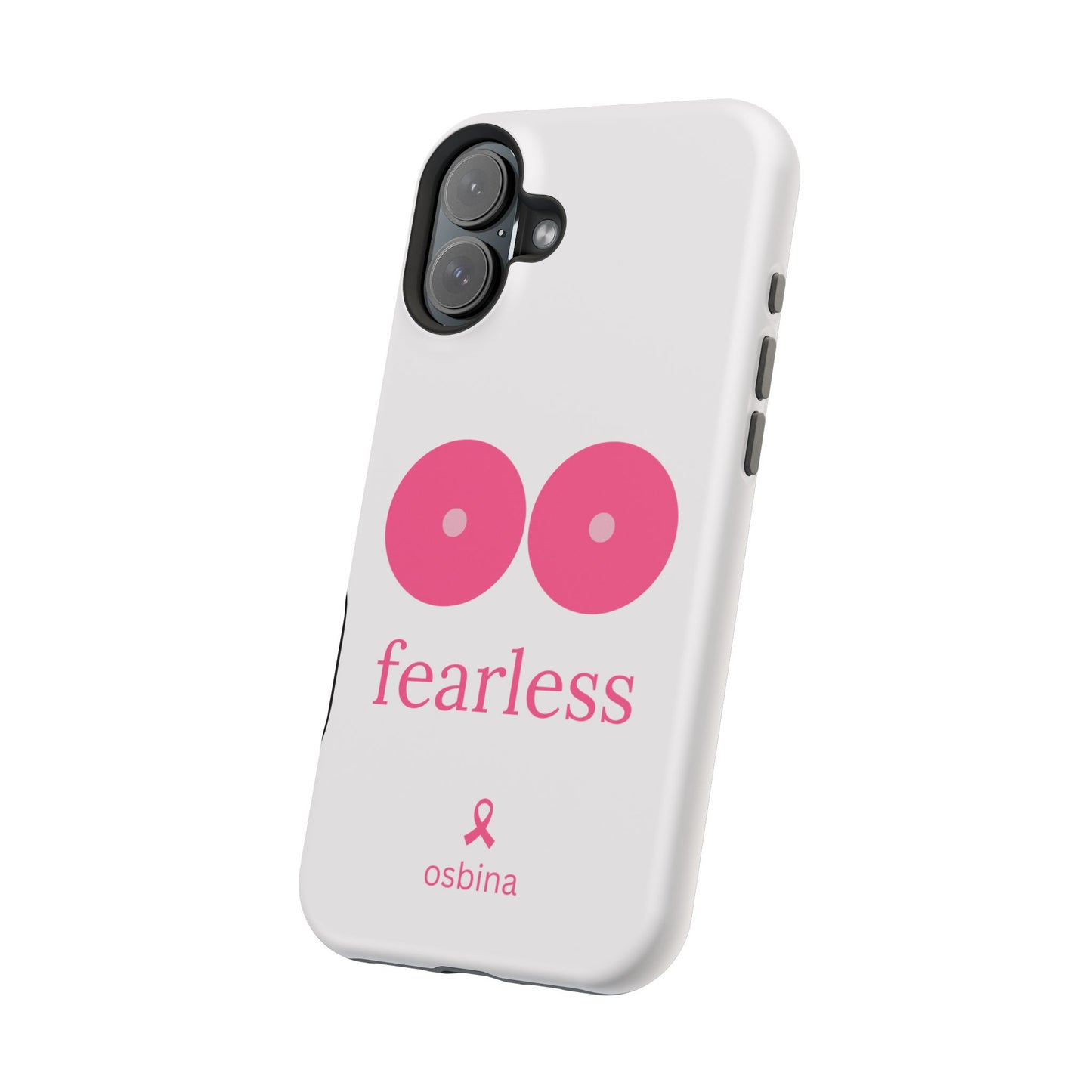 osbina | MagSafe compatible for iPhone | Limited Edition The Fearless Tatas Case in Light Pink + Soft Pink + Hot Pink | The Pink October Collection | Inspired By