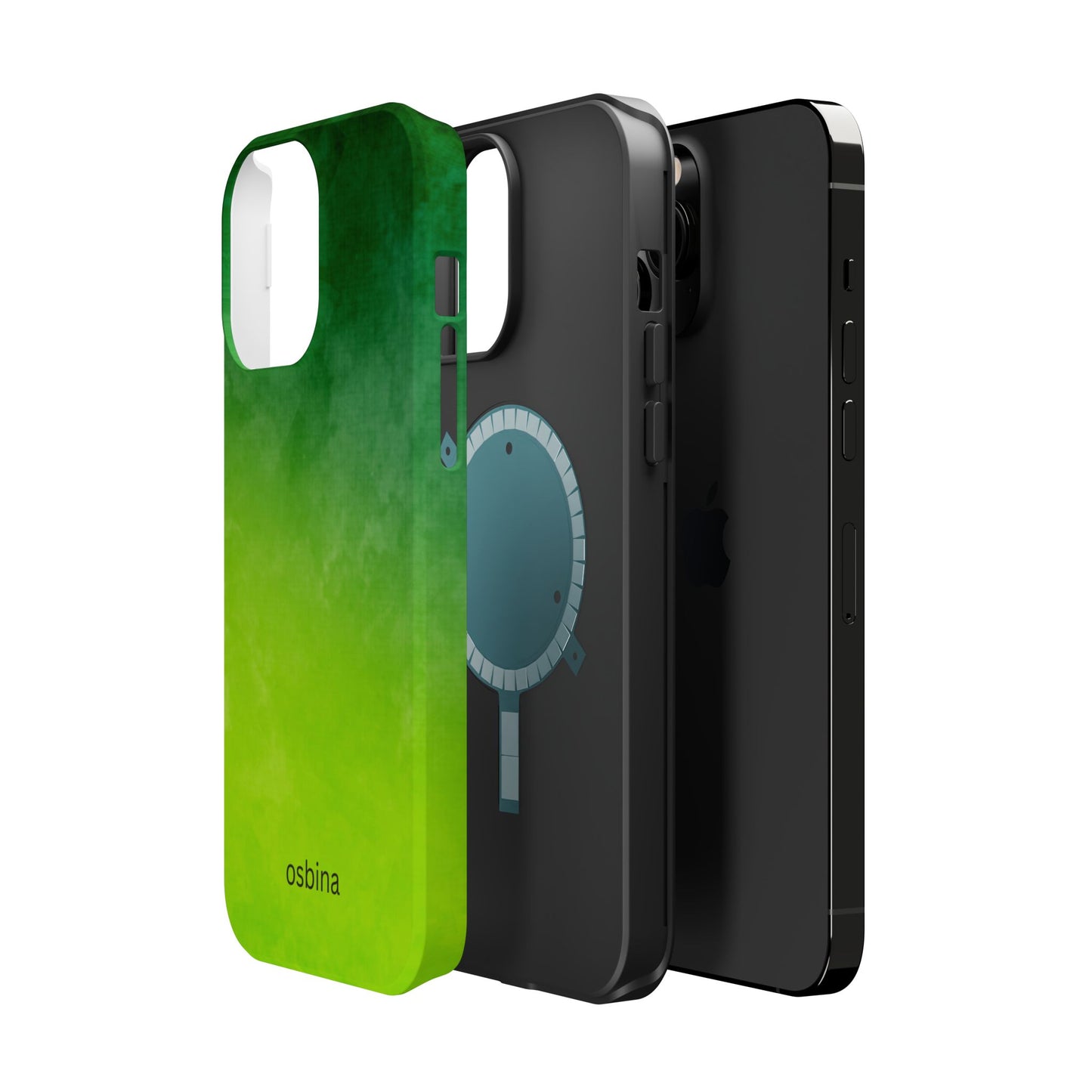 osbina | MagSafe compatible for iPhone | The Verde Glow Phone Case | Color Edit Collection