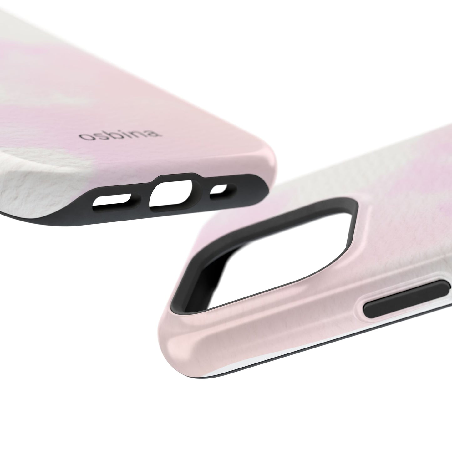 osbina | MagSafe compatible for iPhone | Pink Cotton Cloud Phone Case | Modern Muse Collection