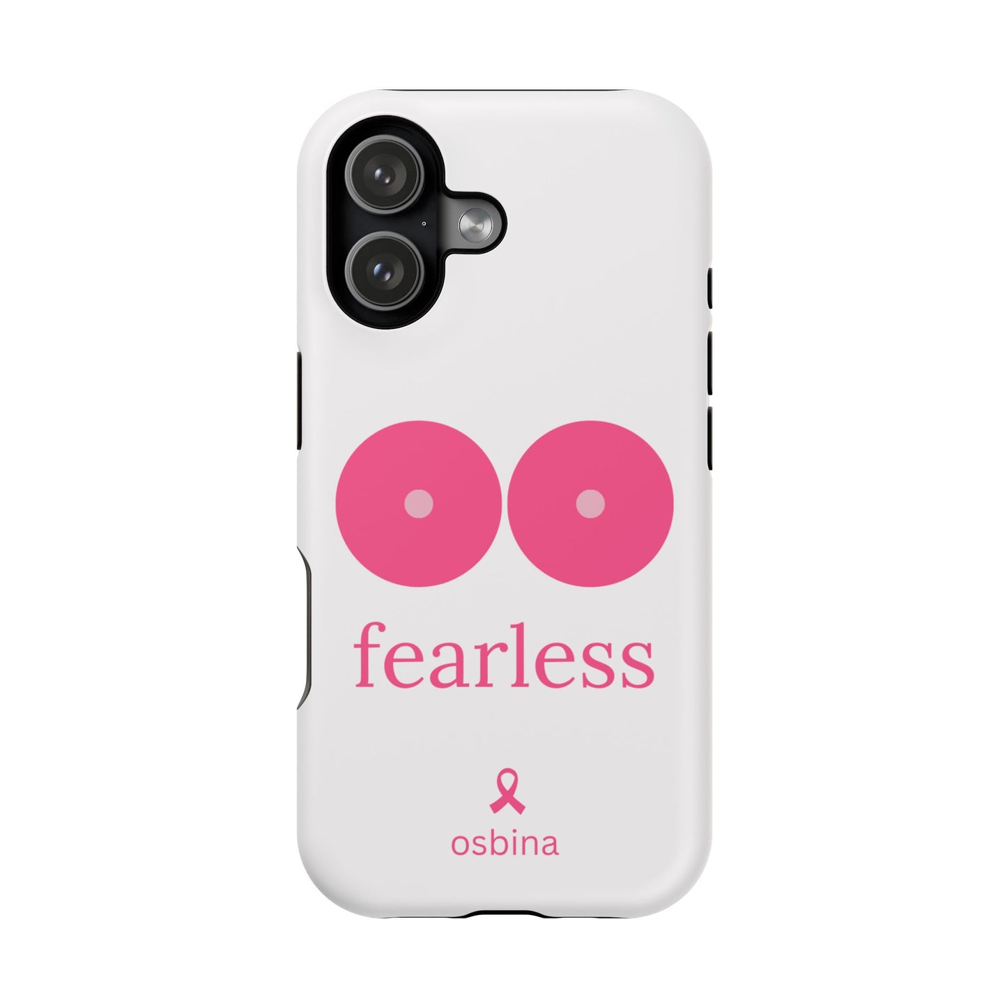 osbina | MagSafe compatible for iPhone | Limited Edition The Fearless Tatas Case in Light Pink + Soft Pink + Hot Pink | The Pink October Collection | Inspired By