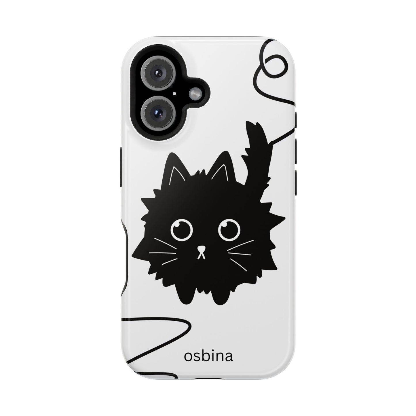 osbina | MagSafe compatible for iPhone | Midnight Couture Cat Phone Case | Season Collective Collection