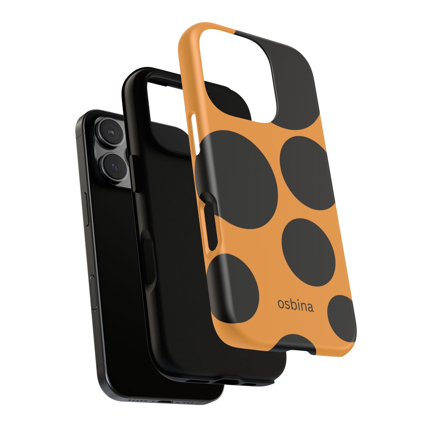 osbina | The Bubble Statement Case in Orange + Black | The Season Collective