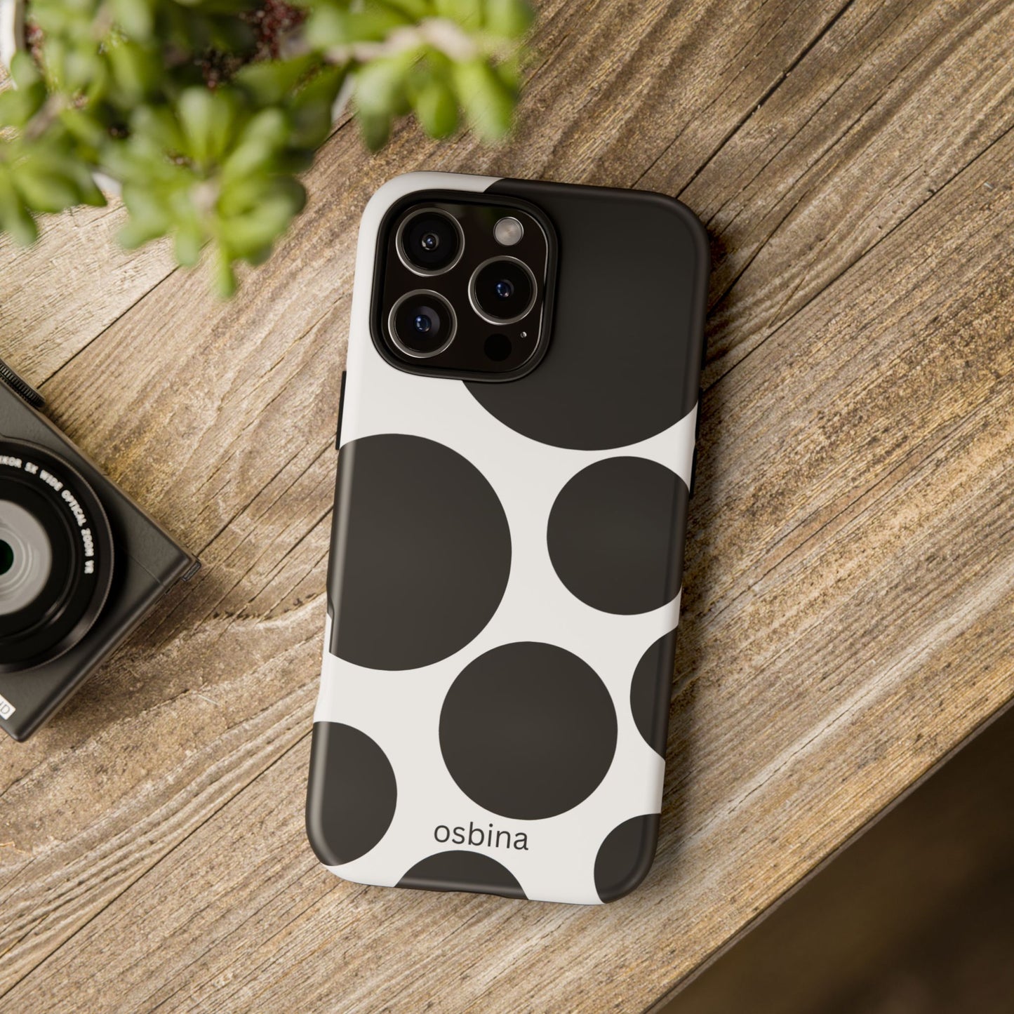 osbina | The Noir Bubbles Phone Case | Modern Muse Collection