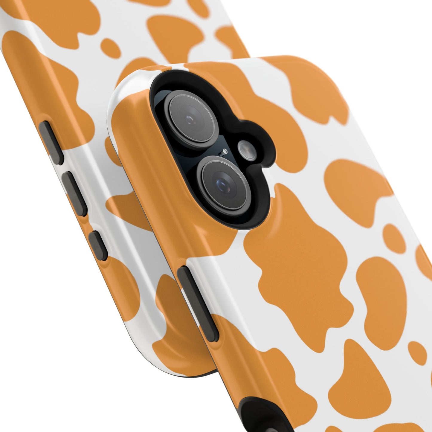osbina | MagSafe Compatible for iPhone | Holy Cow, It’s Chic — The Orange Cow Print Case | The Season Collective