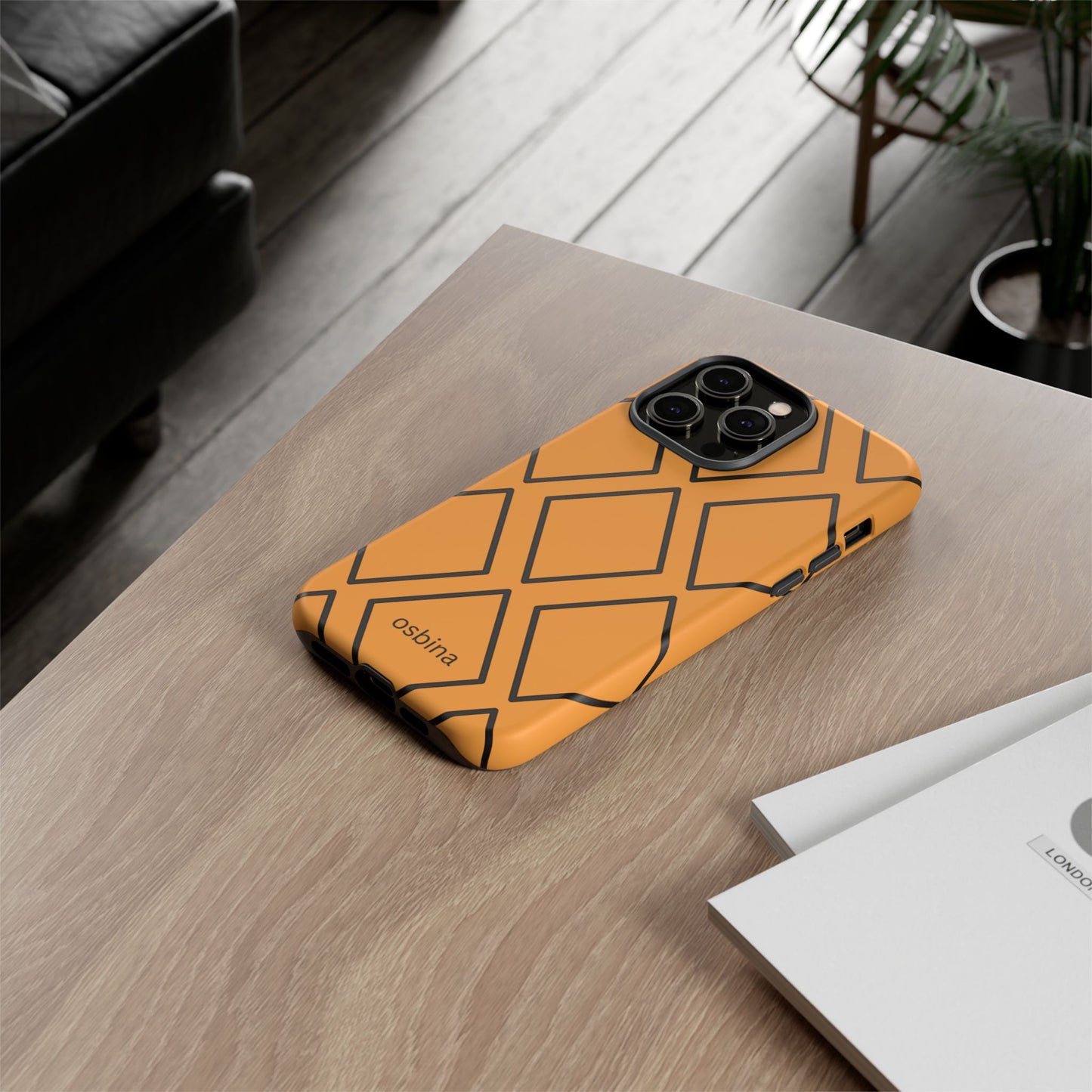 osbina | Diamonds Are Your Phone’s Best Friend — The Orange + Black Diamond Case | The Season Collective