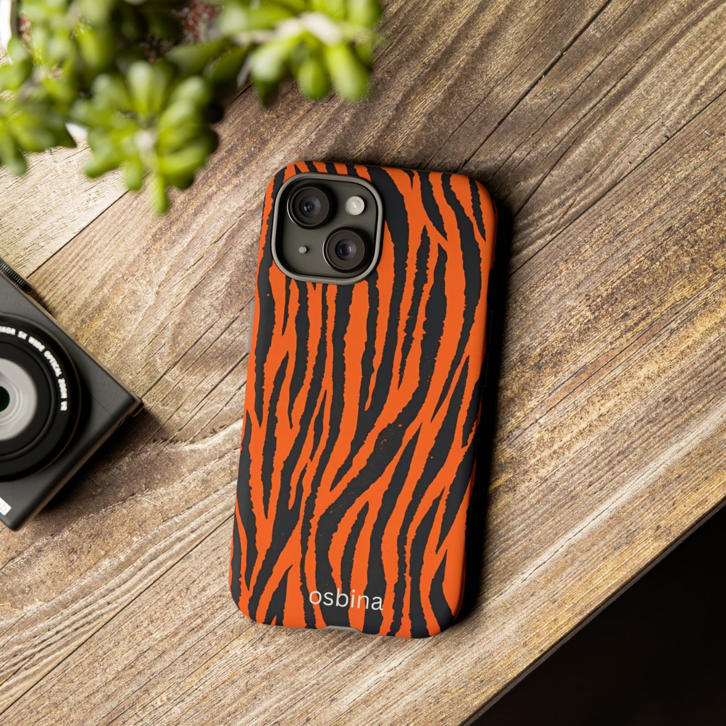 osbina | Tiger, But Make It Chic — The Bengal Stripe Case in Orange + Black | The Season Collective